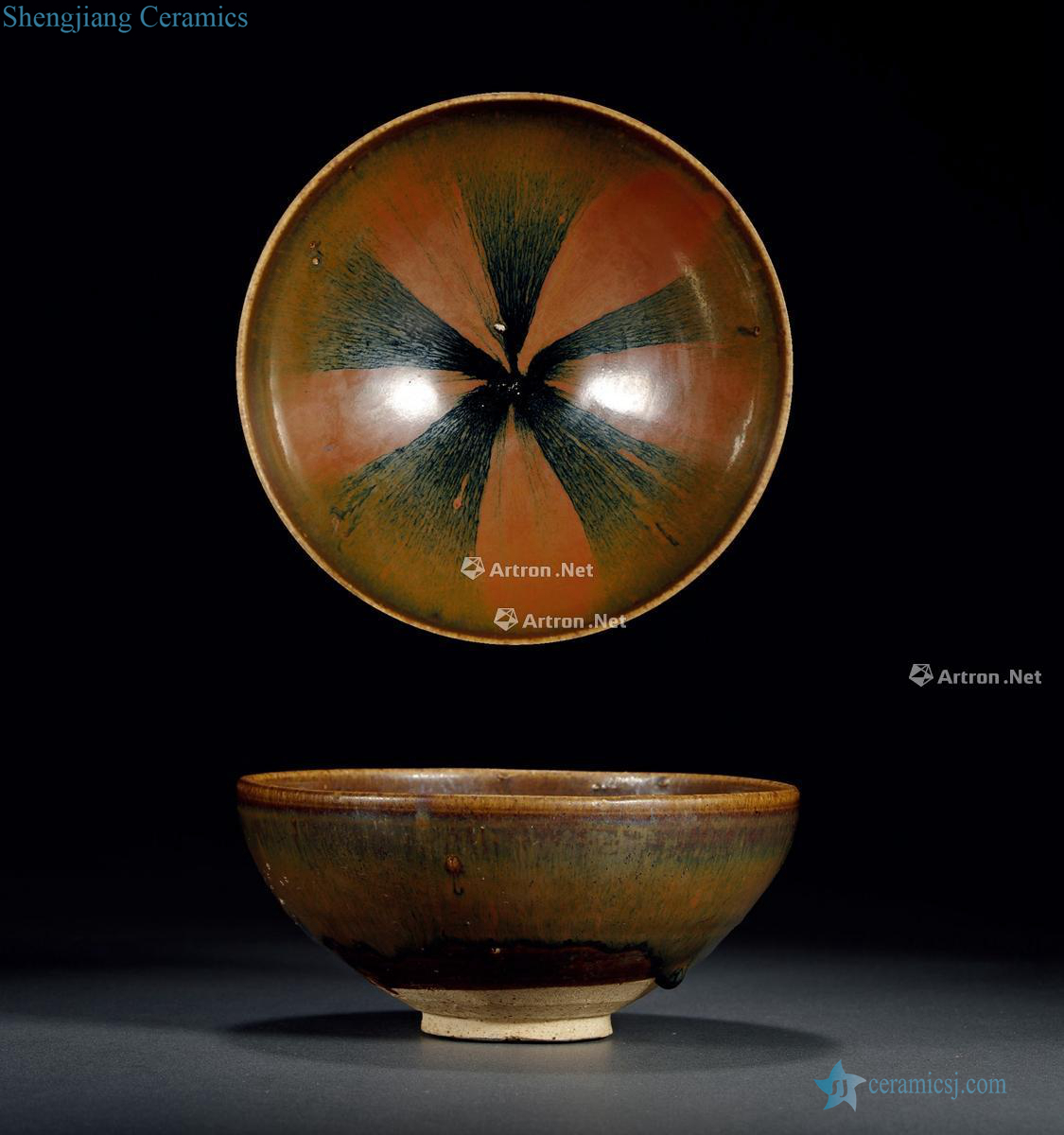 Kim magnetic state kiln rust flower bowls