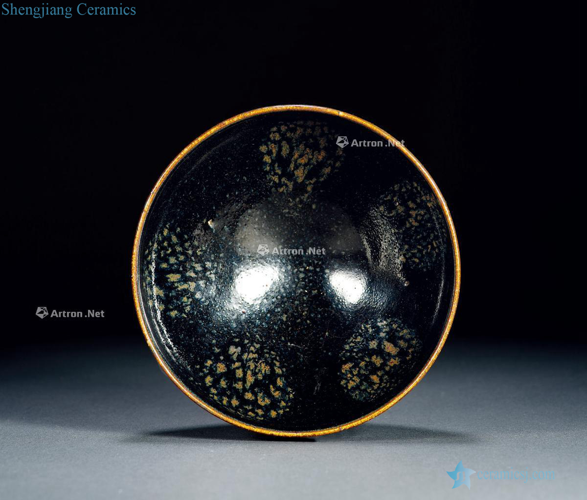 Song, magnetic state kiln black glaze oil lamp