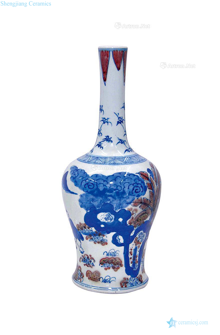 Qing dynasty blue-and-white youligong baby play a bell