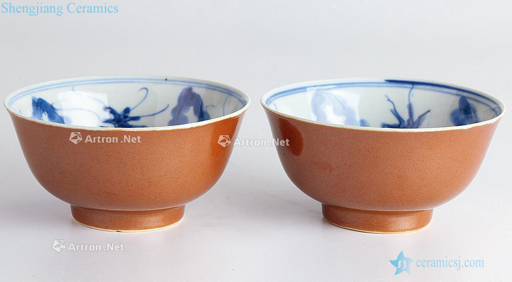 Qing sauce glaze porcelain bowl (a)