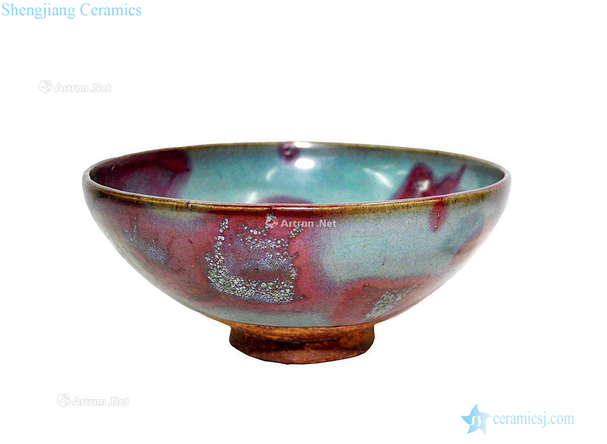 yuan All glaze purple large bowl