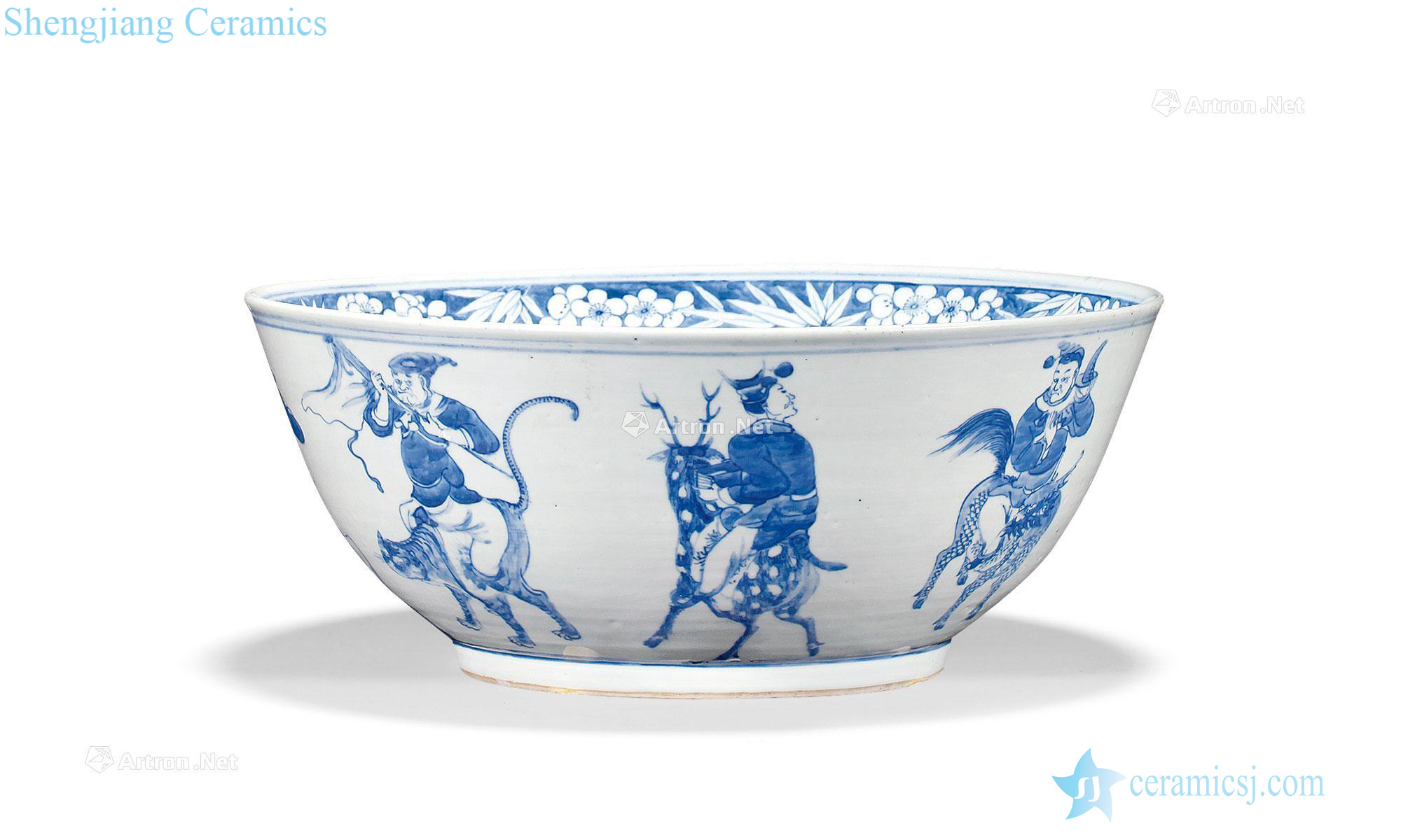 Qing qianlong character lines to bowl