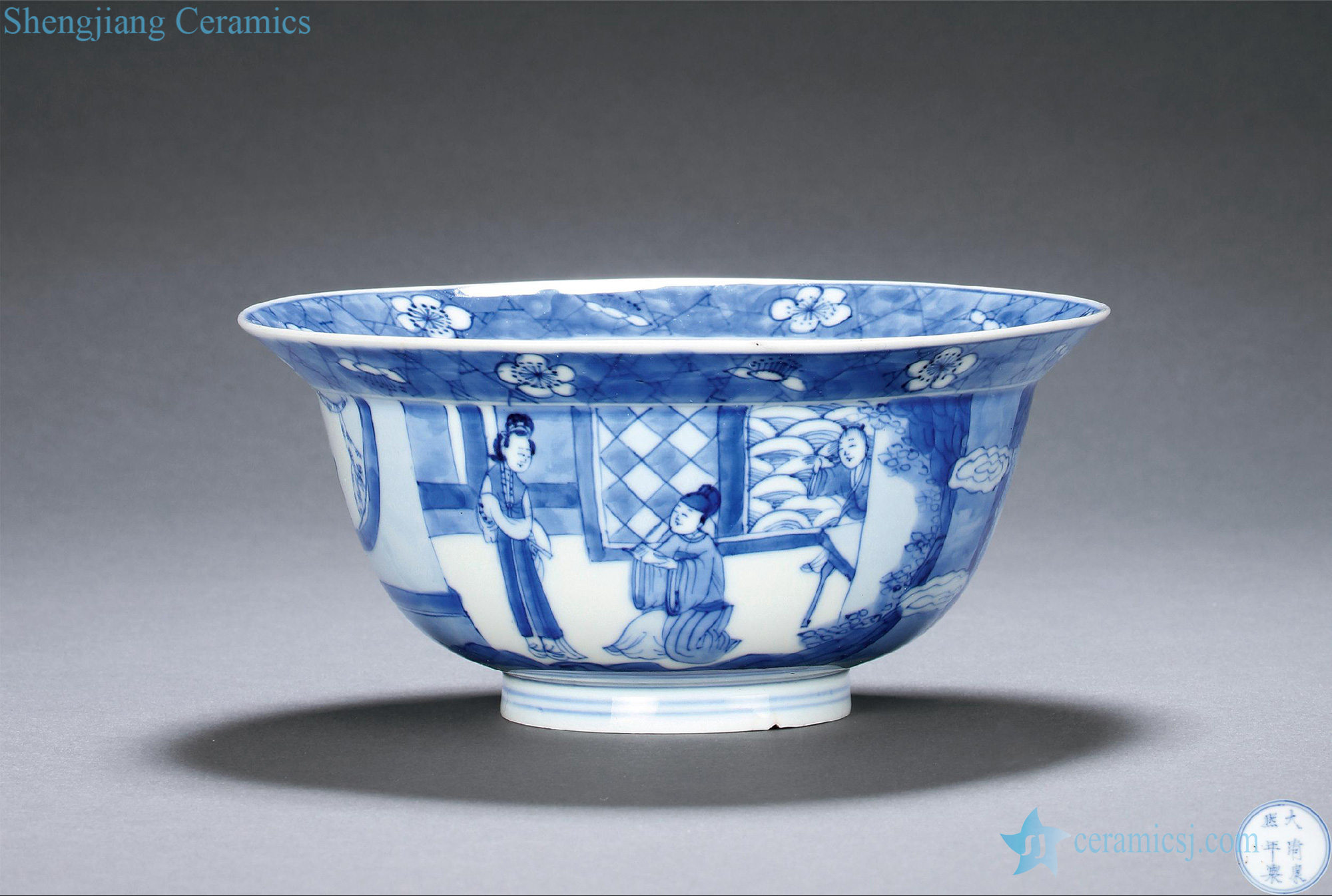The qing emperor kangxi character story to fold along the bowl