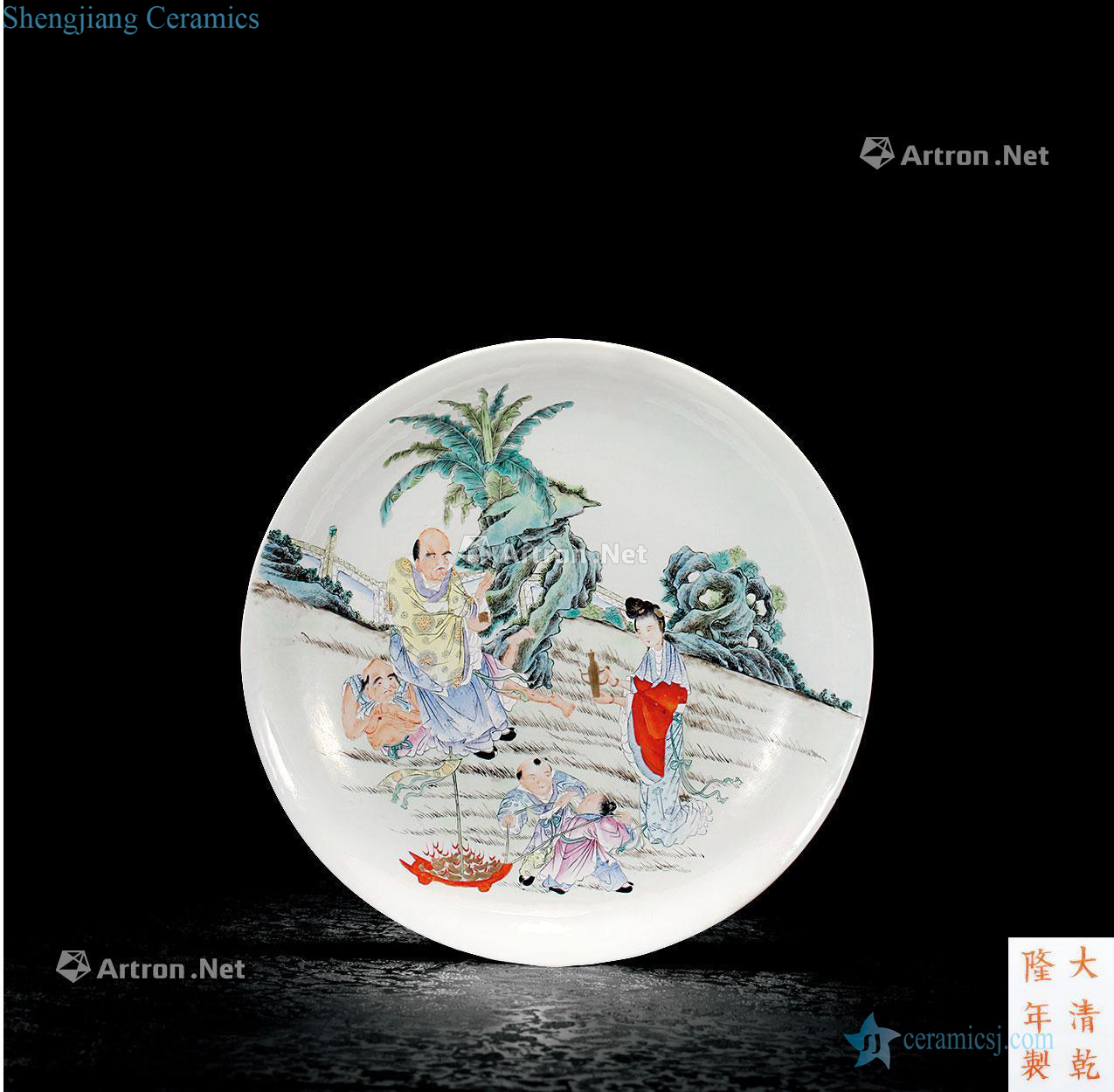 Stories of qing qianlong enamel paint