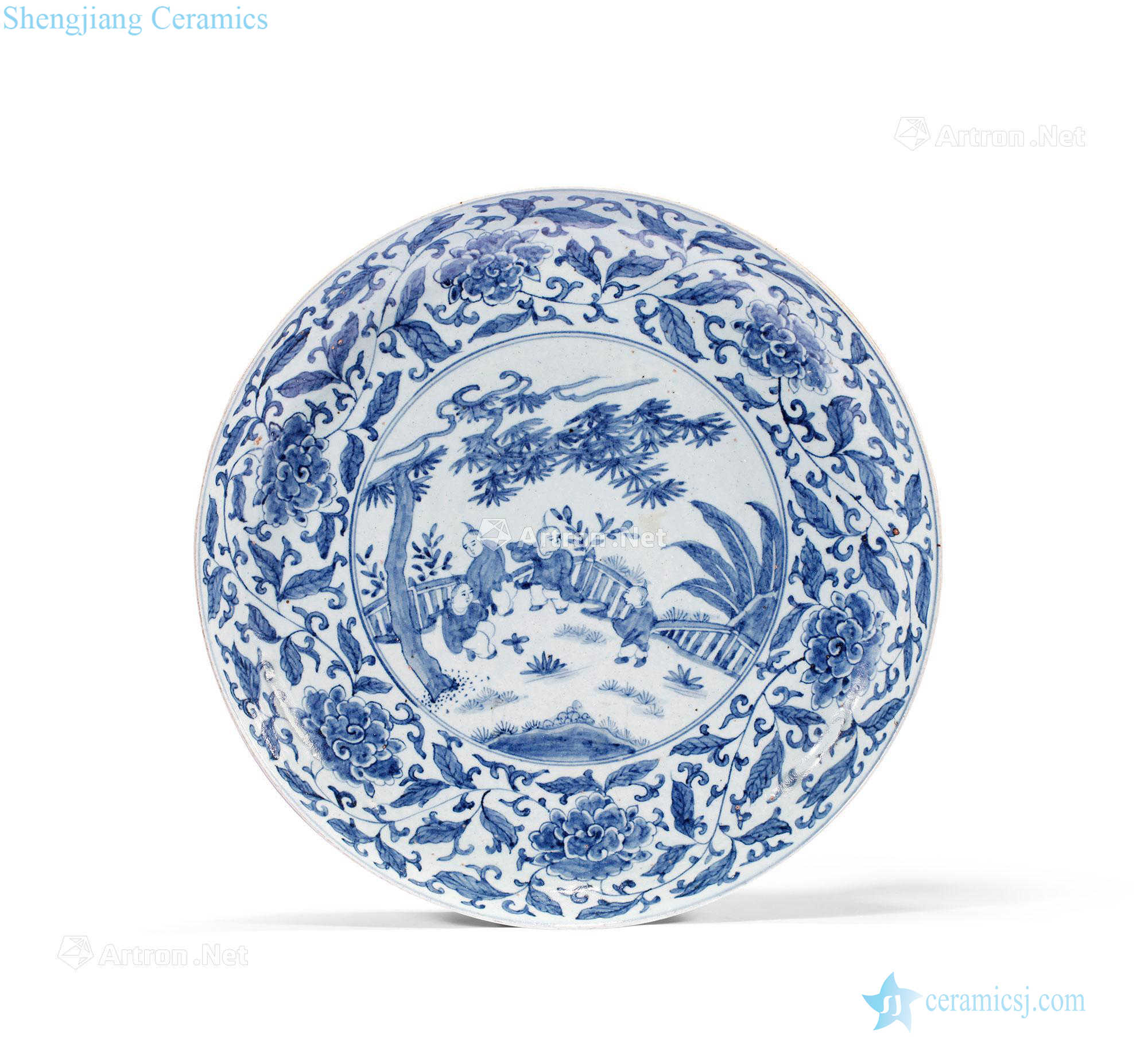 Ming dehua kiln porcelain baby play motifs