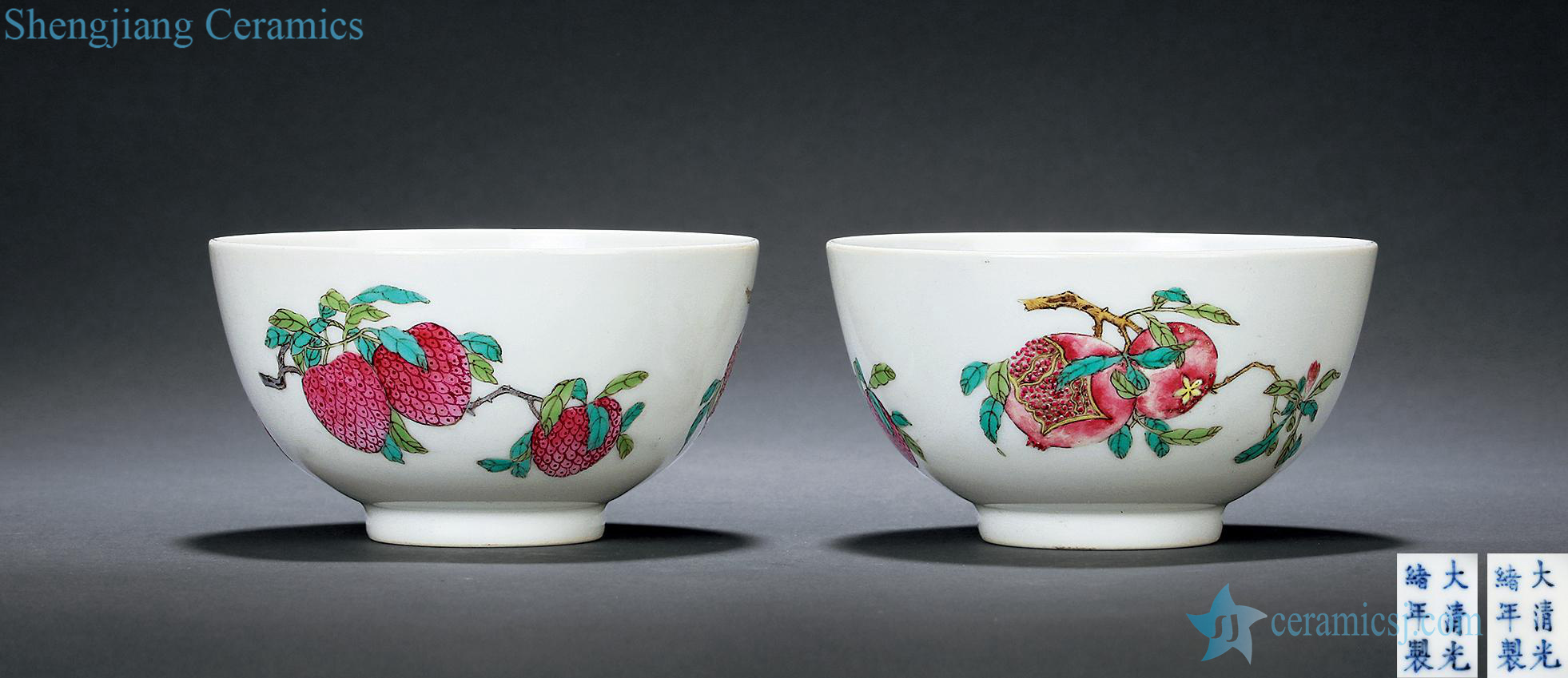 Pastel reign of qing emperor guangxu sanduo bowl (a)