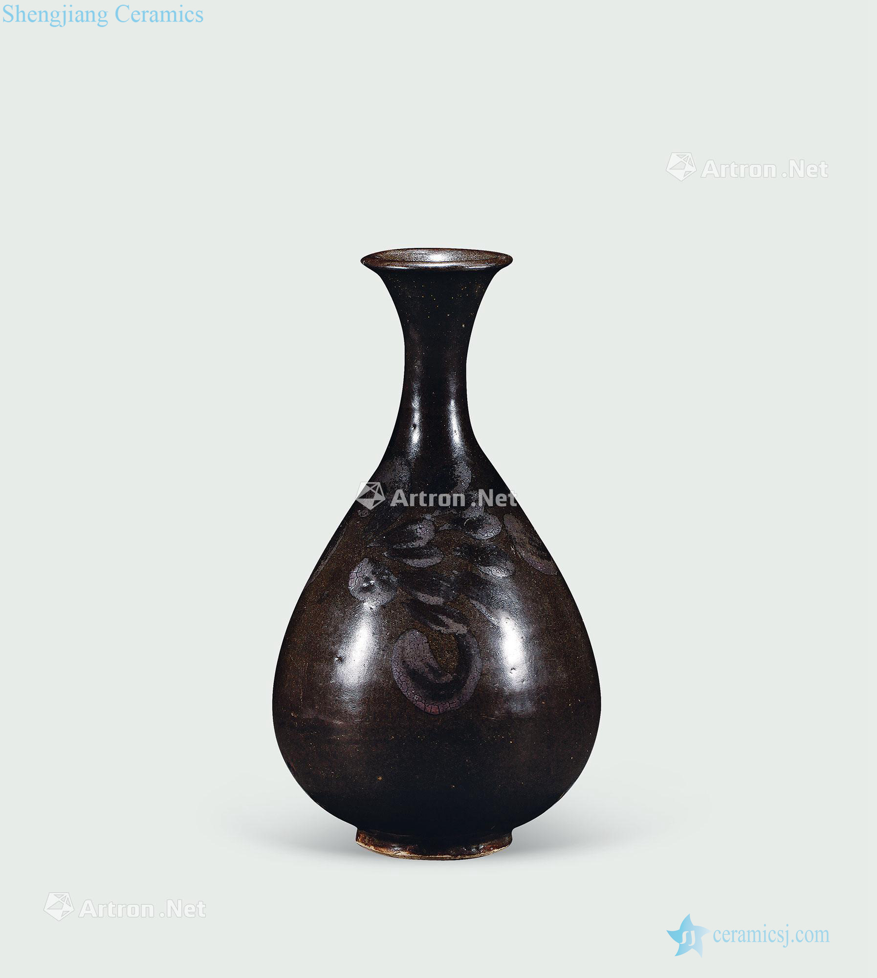 Ming At the end of the tea glaze rust flowers okho spring bottle