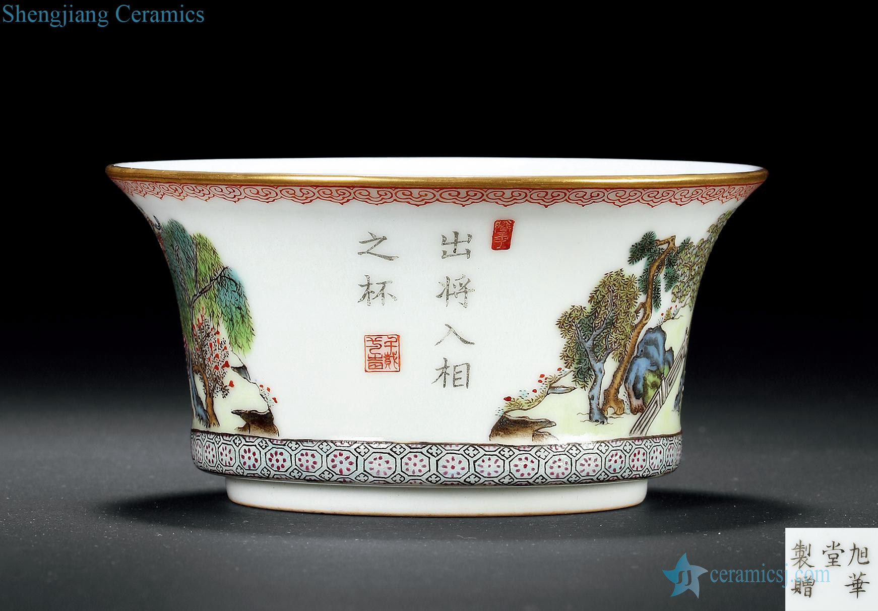 Clear pastel dark moment of the 19th century cup water lines peaceful period characters