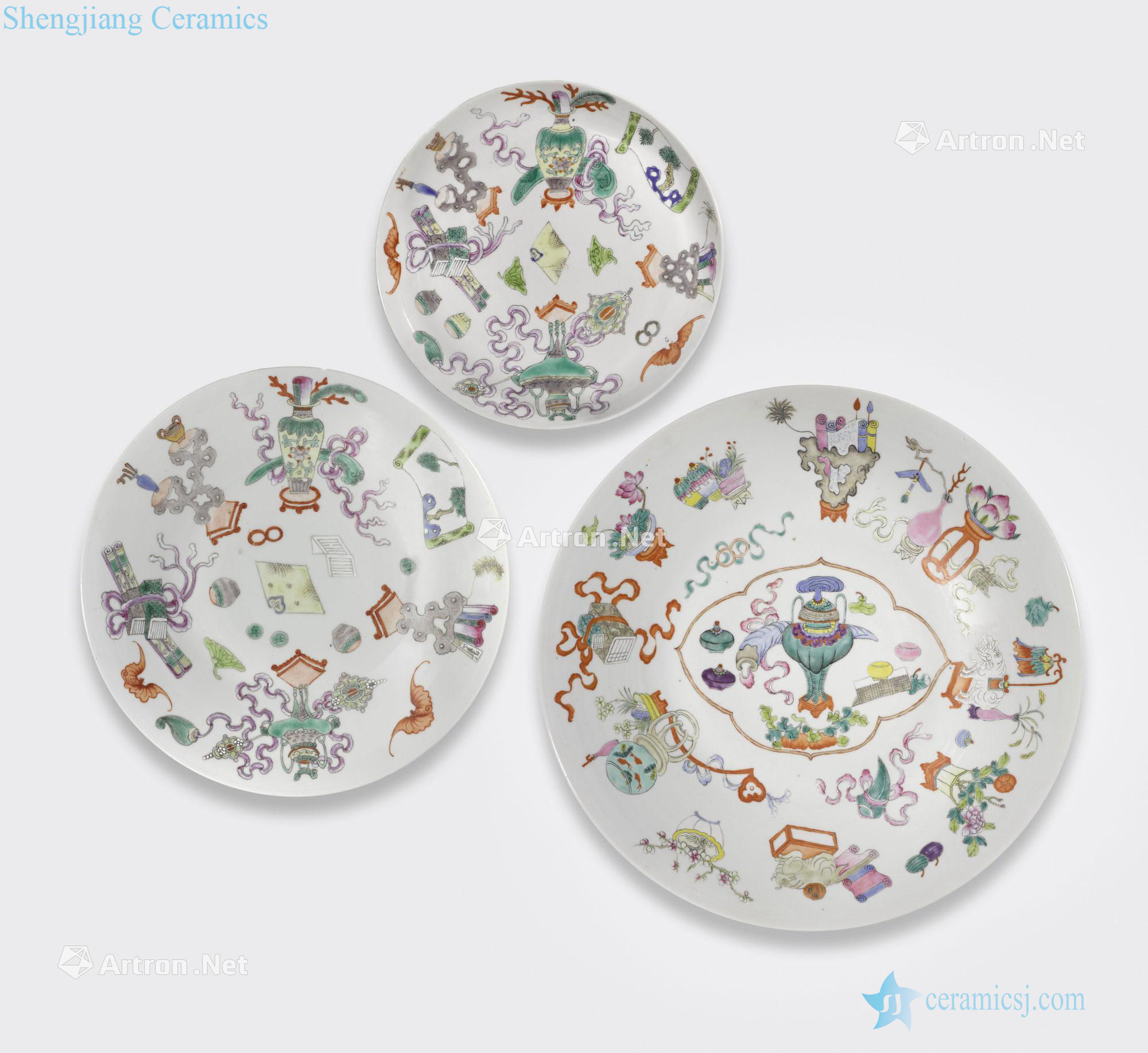 Newest the Qing/Republic period AN ASSEMBLED FAMILLE ROSE PARTIAL DINNER SERVICE