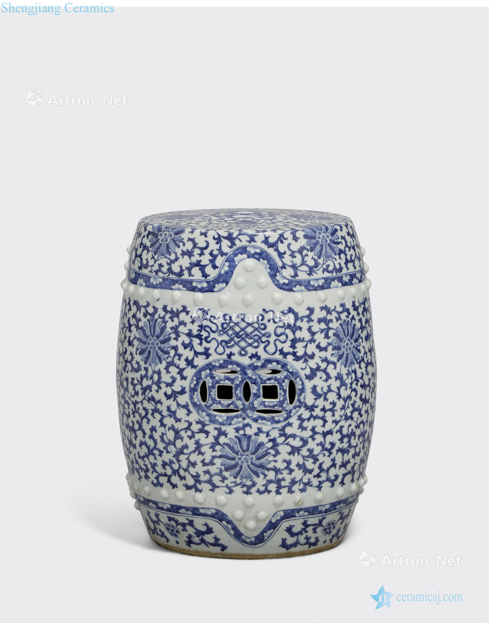 Newest the Qing/Republic period A BLUE AND WHITE GARDEN SEAT