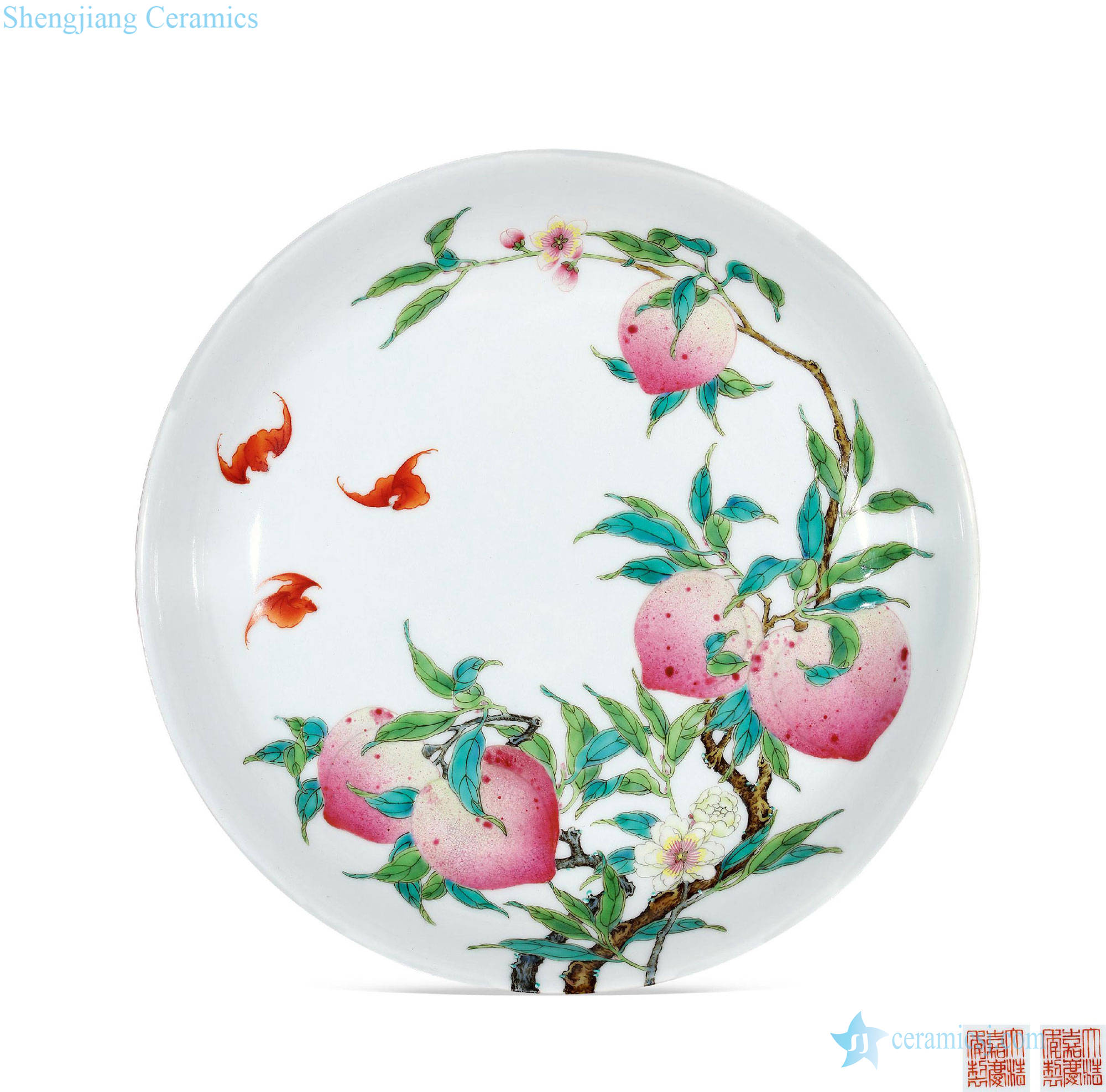 Qing jiaqing pastel nine disc (a)