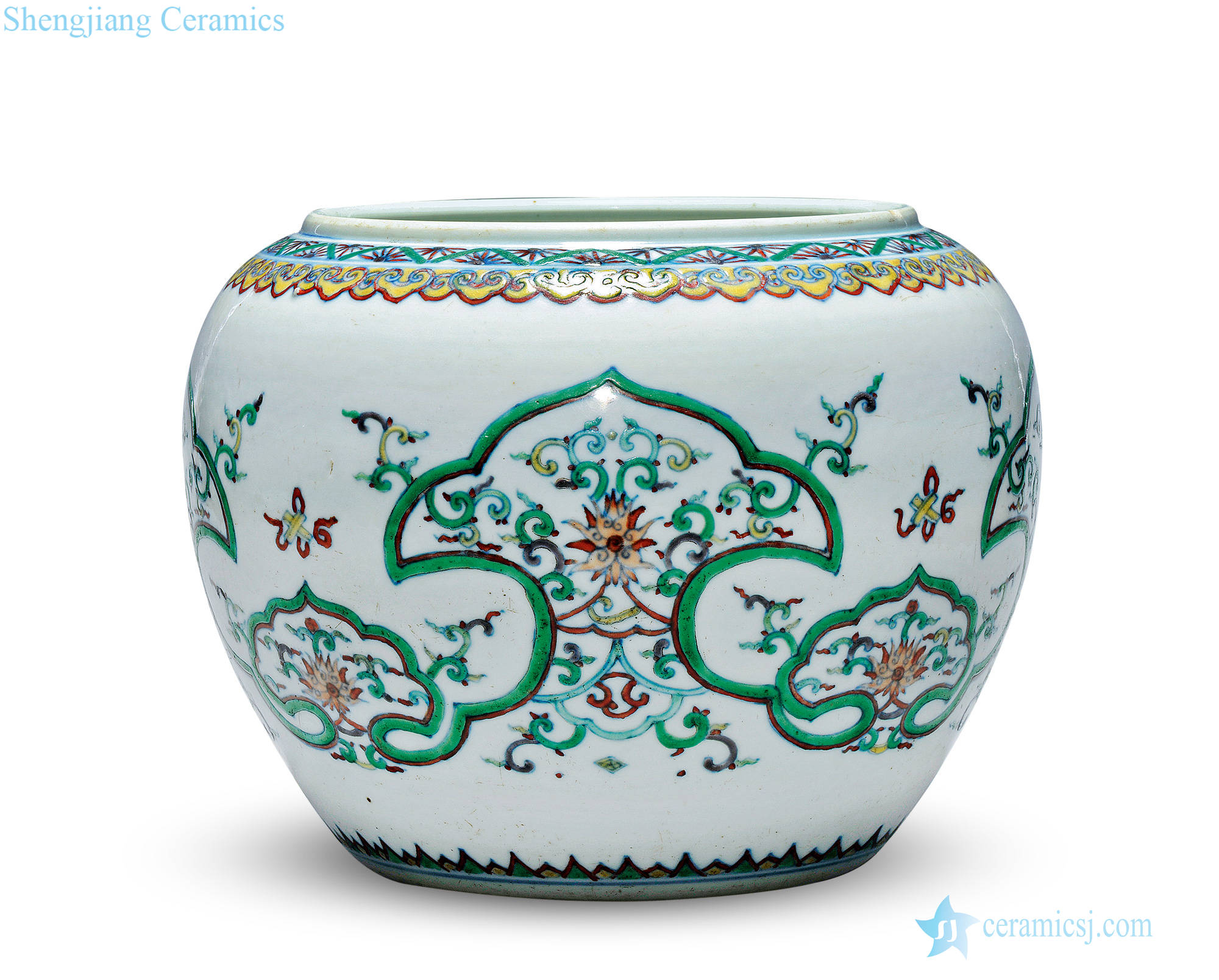 Mid qing Bucket color goes well with floral print cylinder