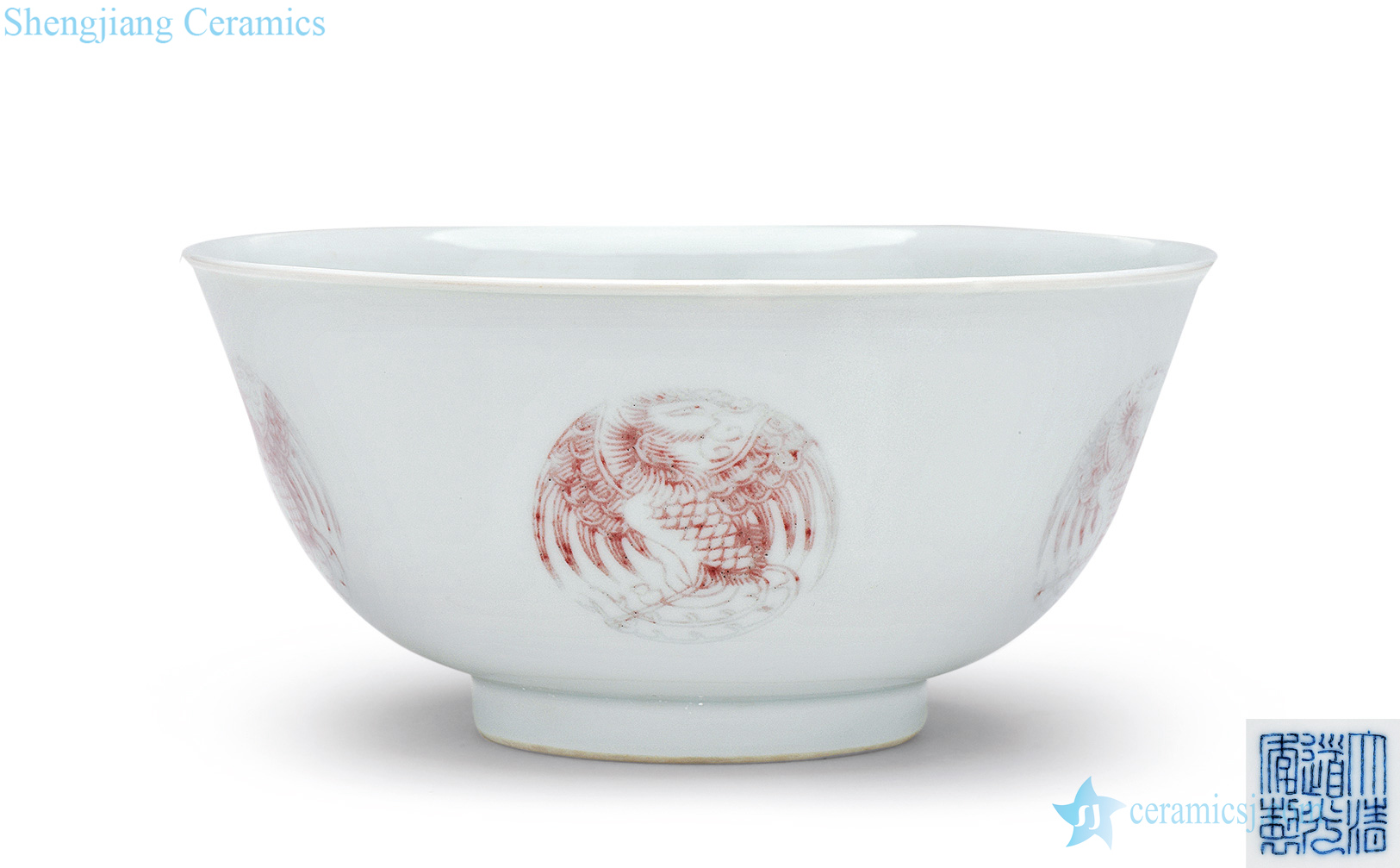 Qing daoguang Blue and white youligong grain bowl