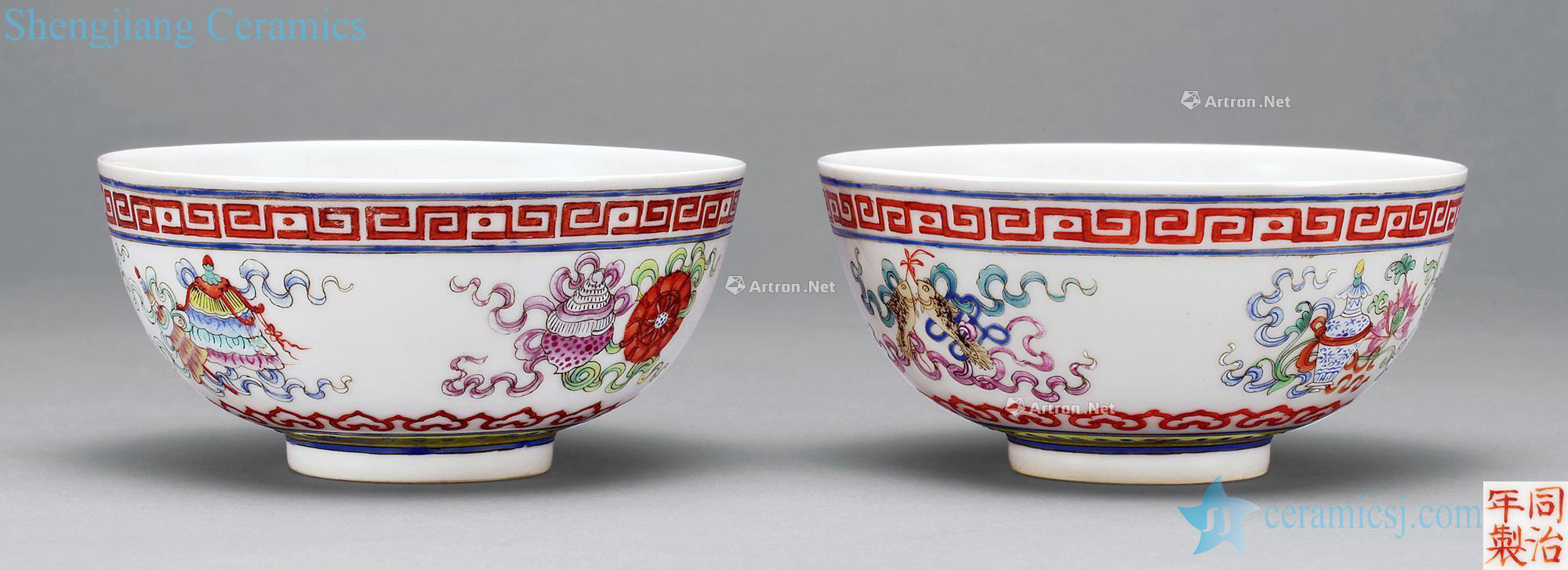 Dajing pastel eight auspicious bowl (2)