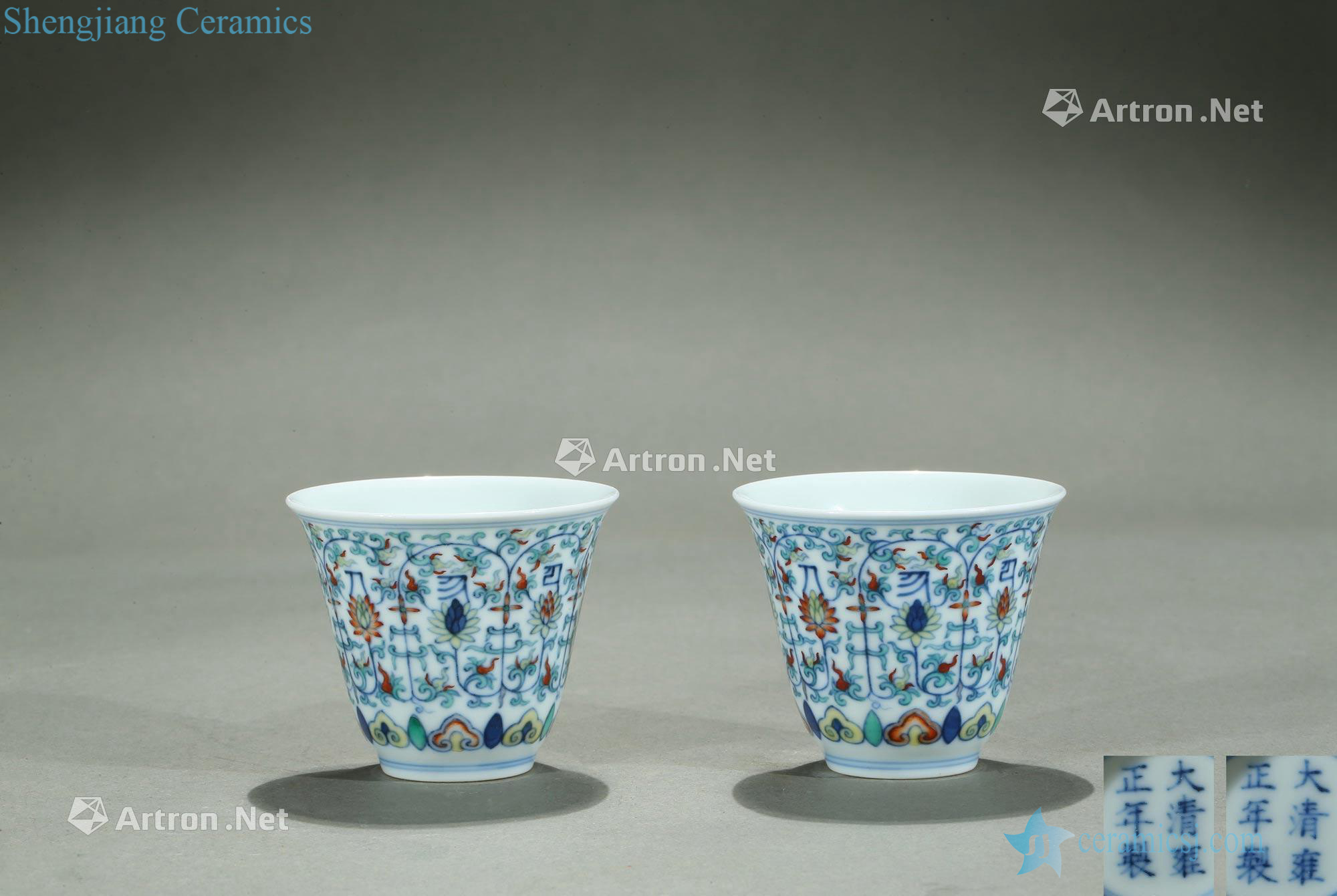 Black bean powder colors lotus flower grain cup (a)