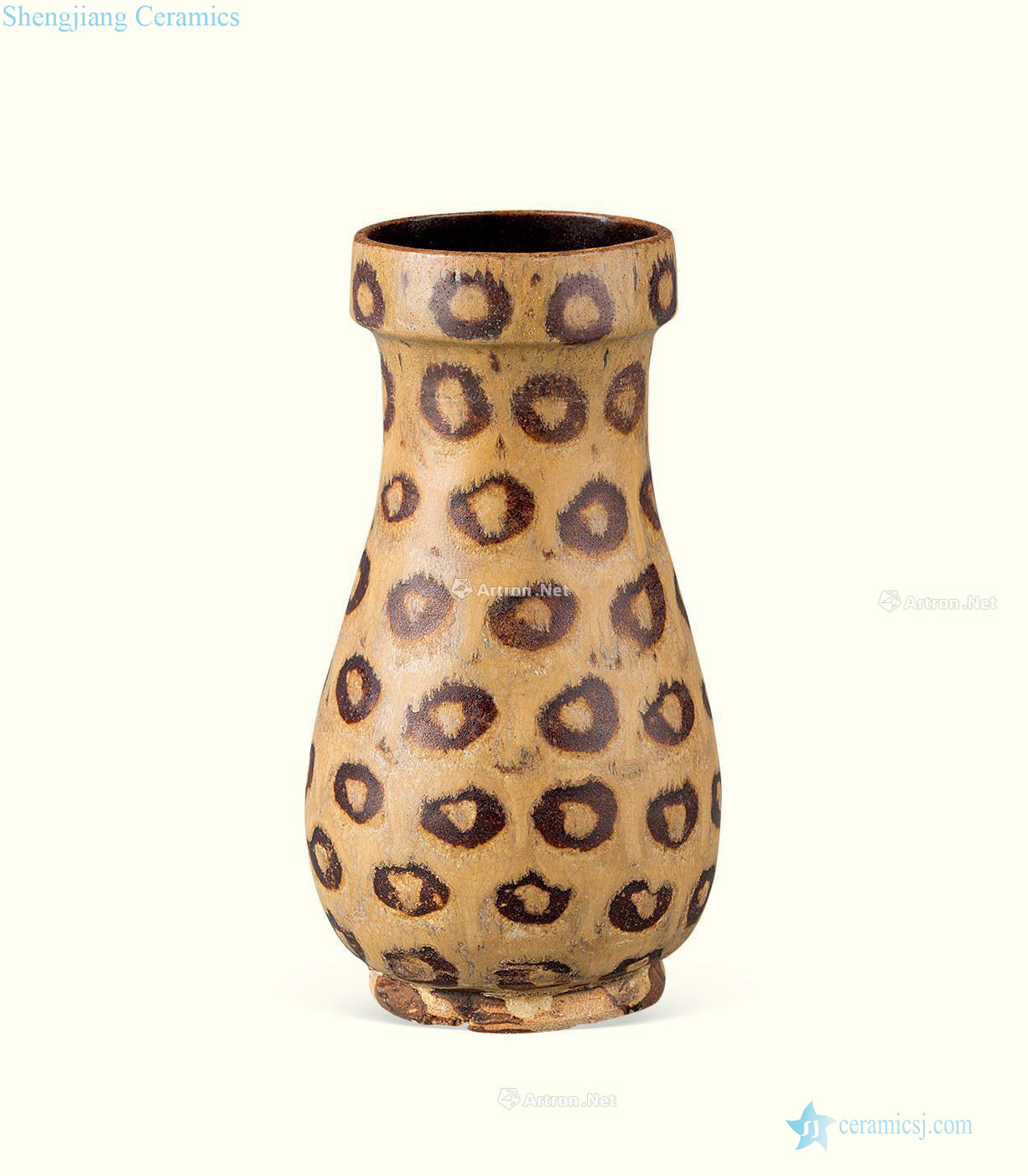 The song dynasty Jizhou kiln leopard spot small bottle
