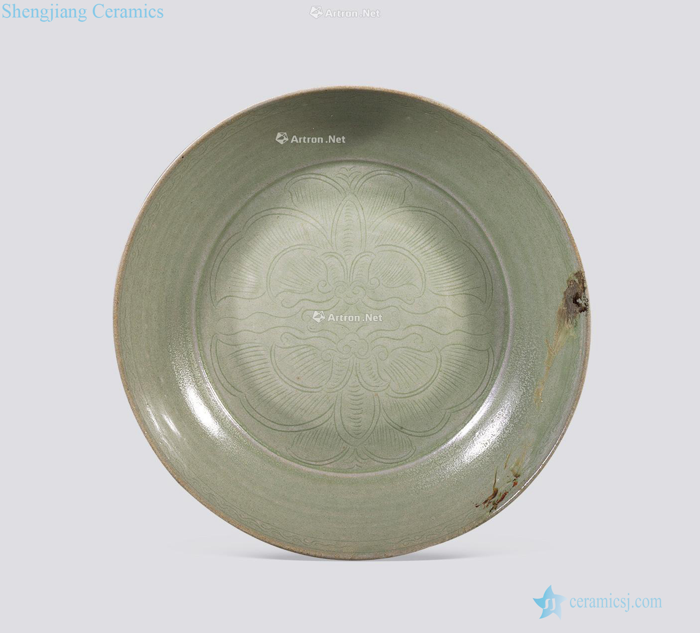 In the northern song dynasty kiln the lotus-shaped dish dish of grain