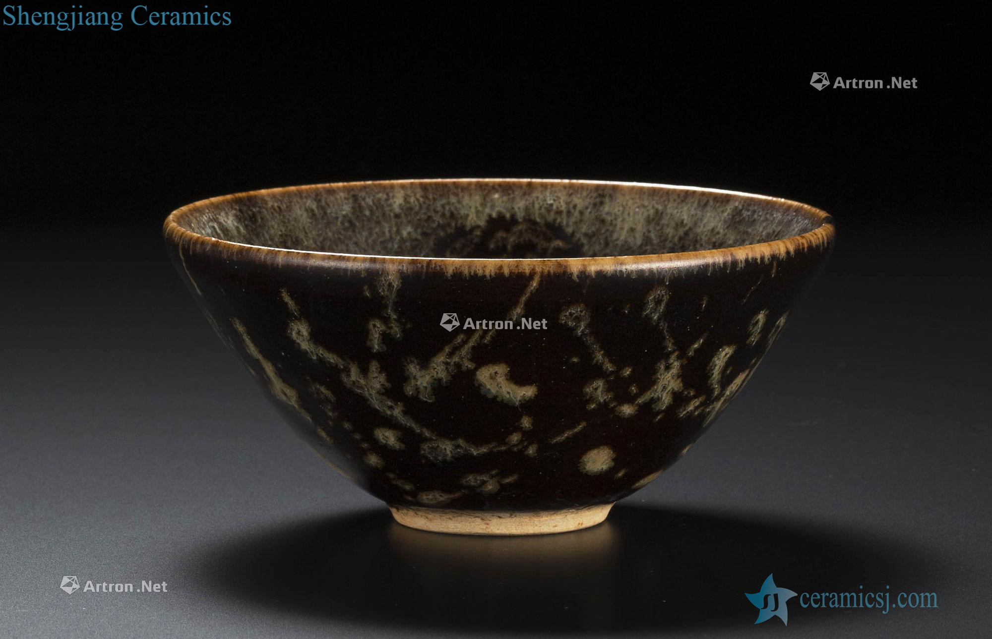 The song dynasty jizhou kiln leak bowl