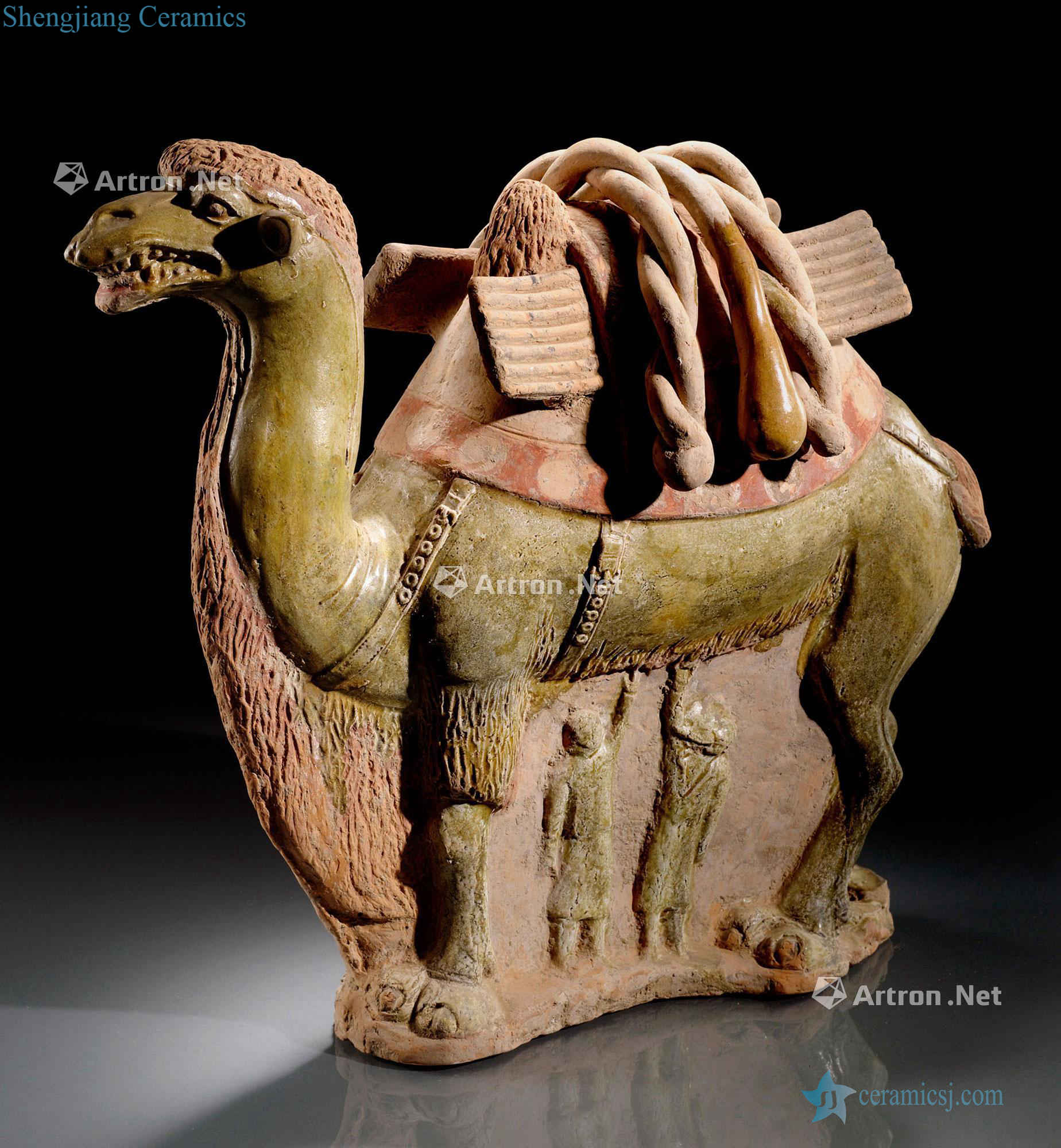 The 7th century, sui dynasty/the tang dynasty, the camel figurines