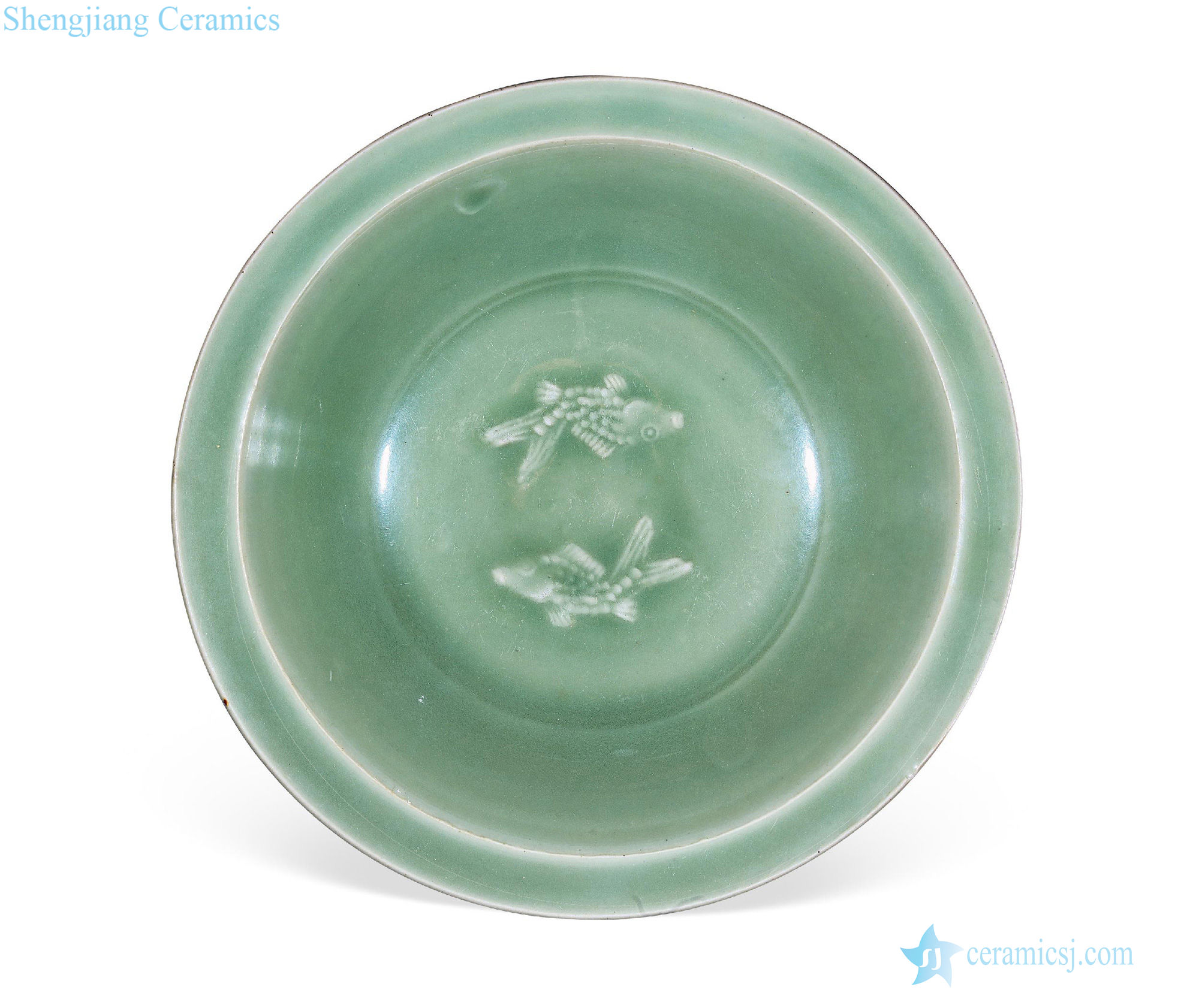 The song dynasty Longquan Pisces plate
