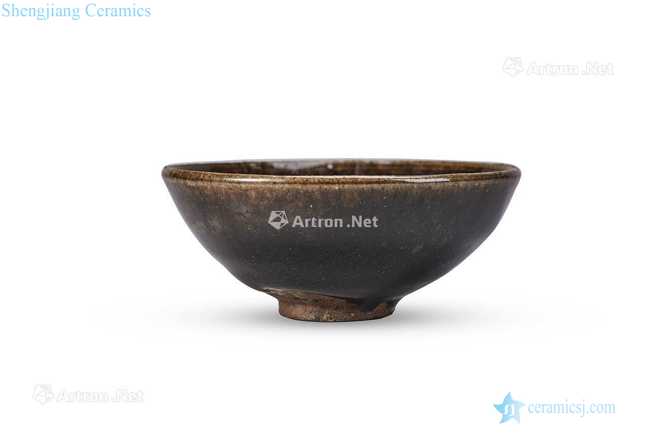 The song dynasty To build kilns black glaze tea light