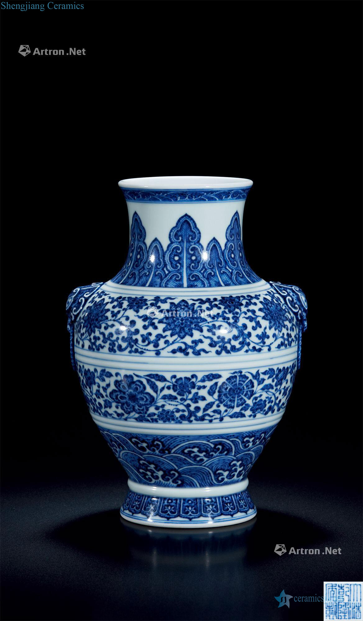 Qing qianlong Blue and white shop first to any