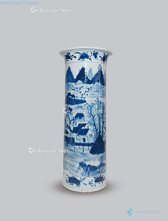 "Kangxi years" blue mountain water bottles