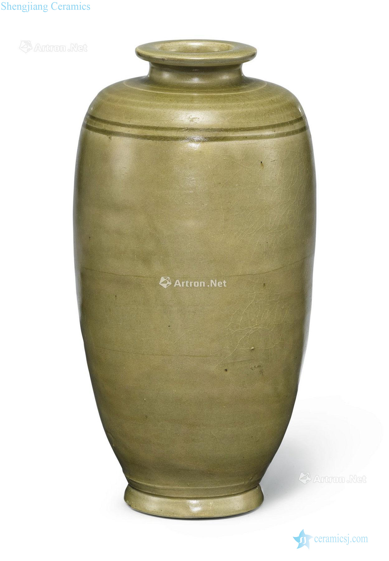 Northern song dynasty yao state green glazed flask
