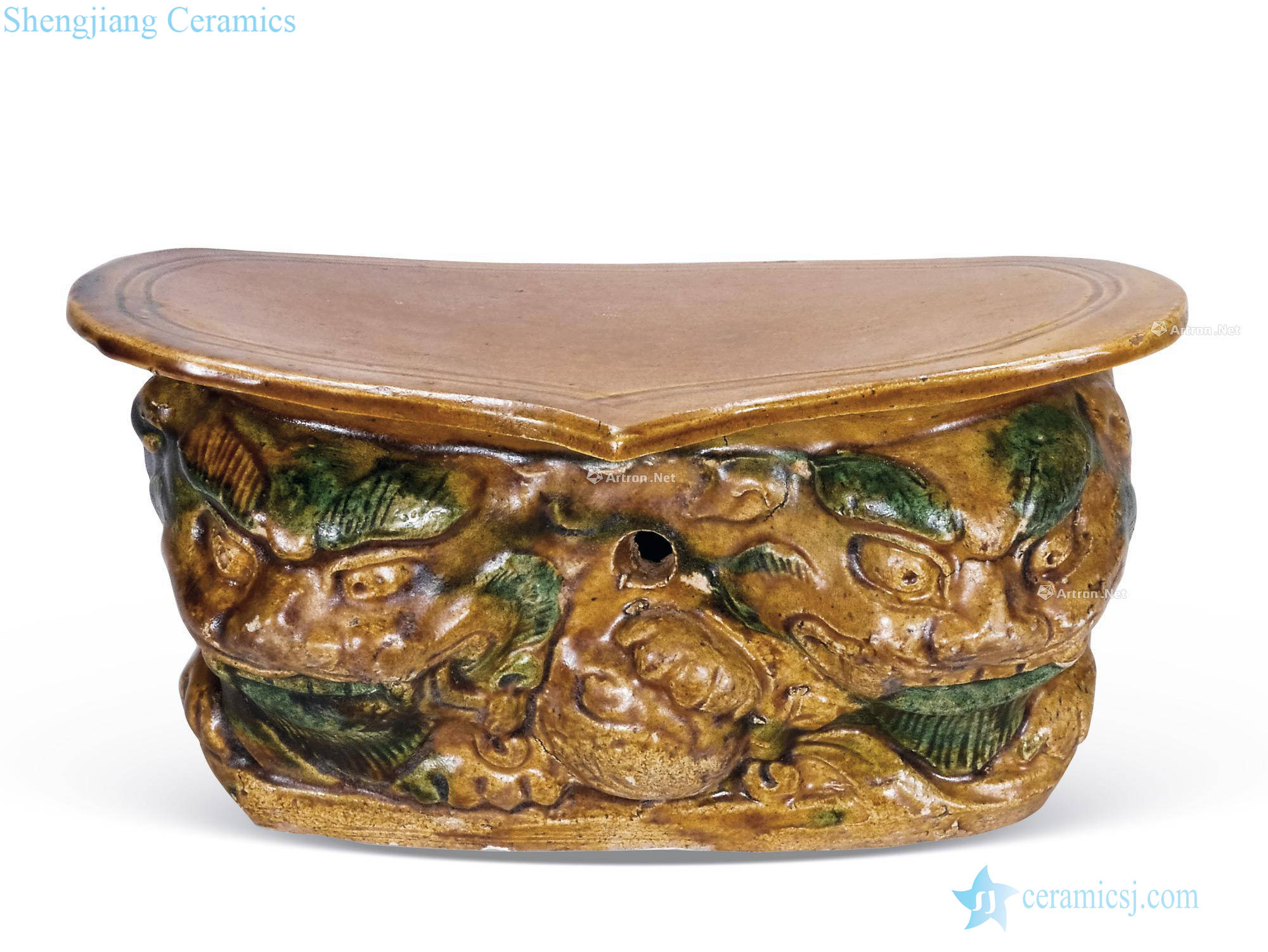 The song dynasty Three-color tiger pillow