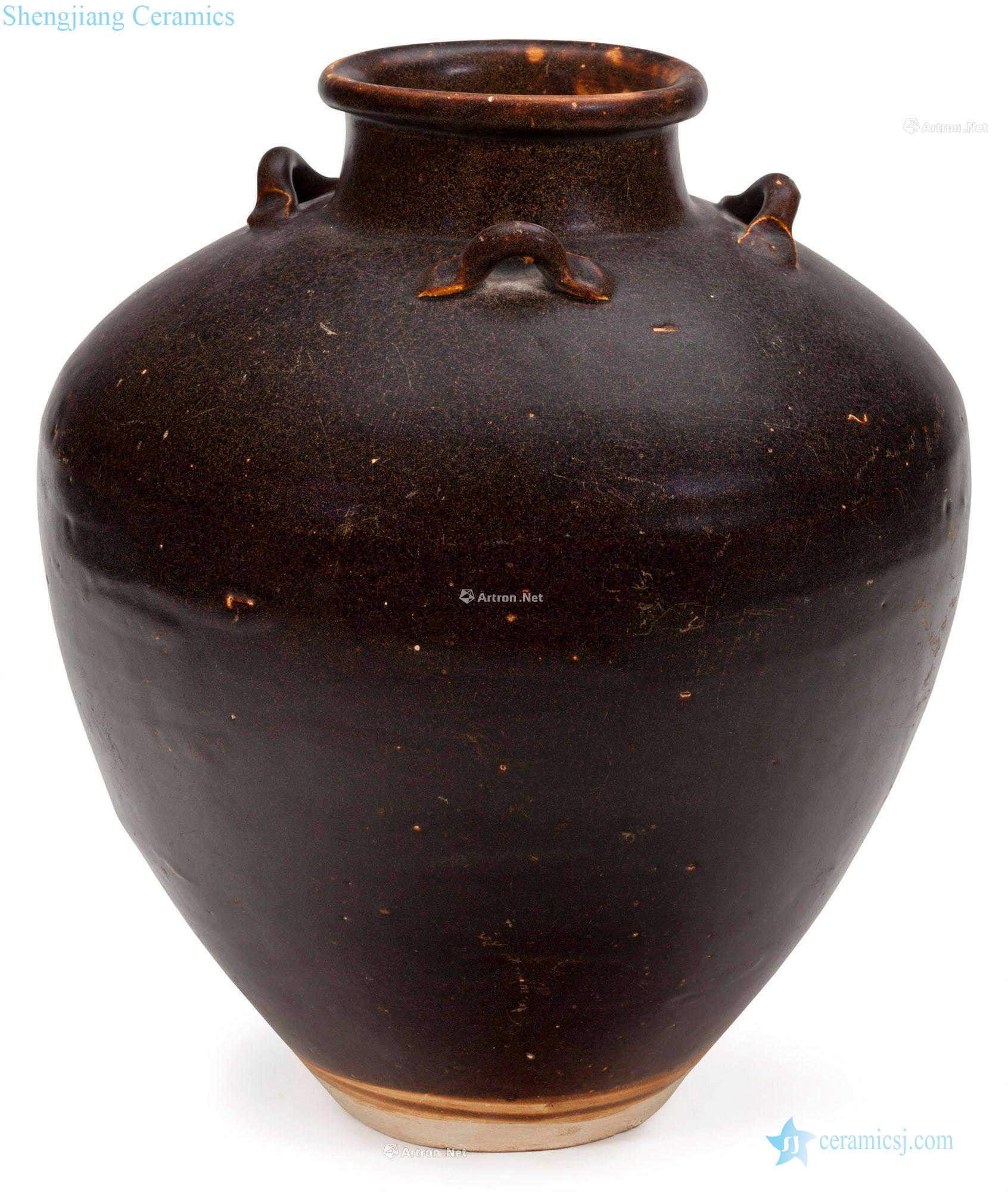 Yuan/Ming 14/15 century four brown glaze is a big pot