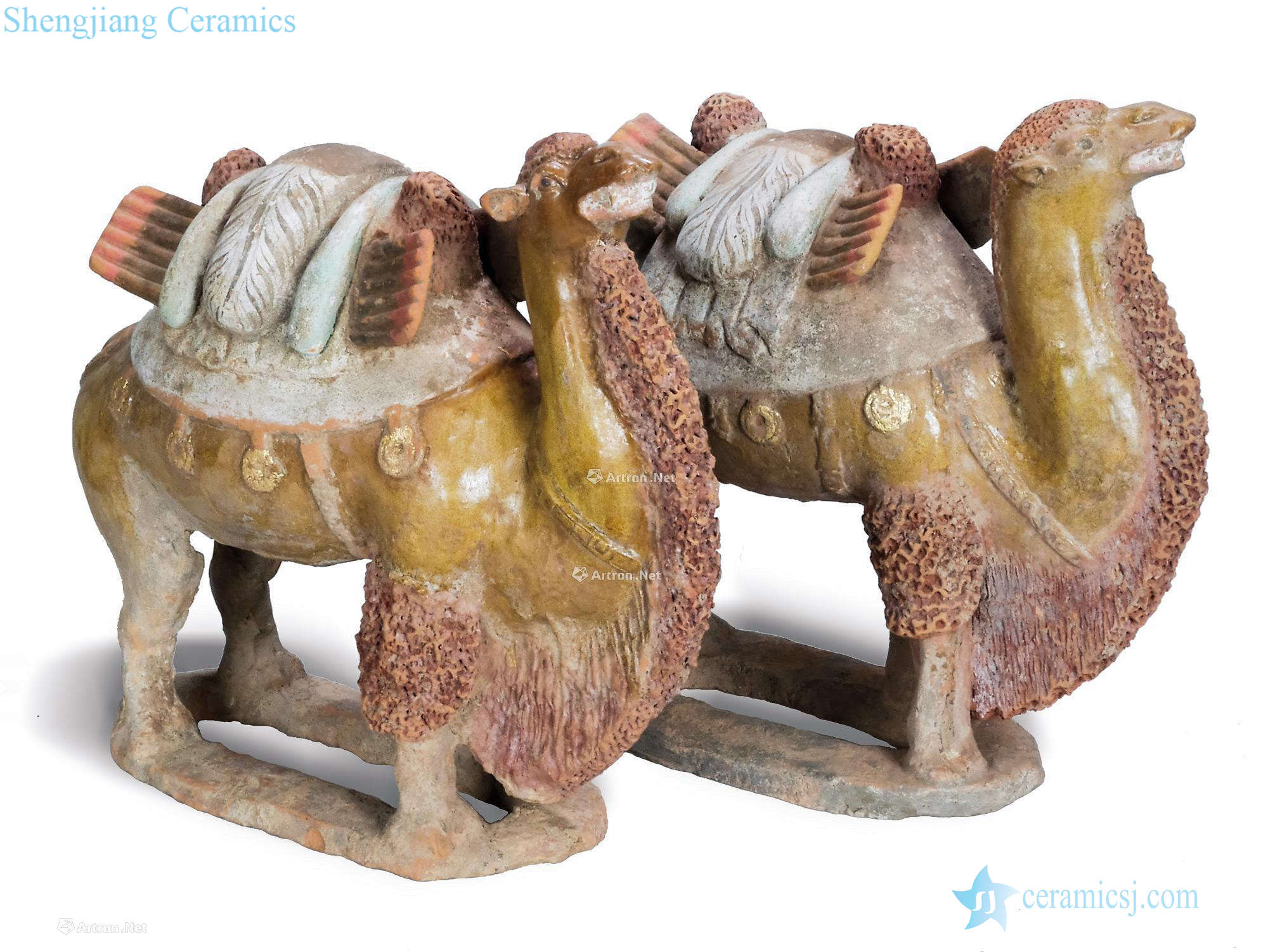 The six dynasties/beiqi Yellow glaze camel (a)