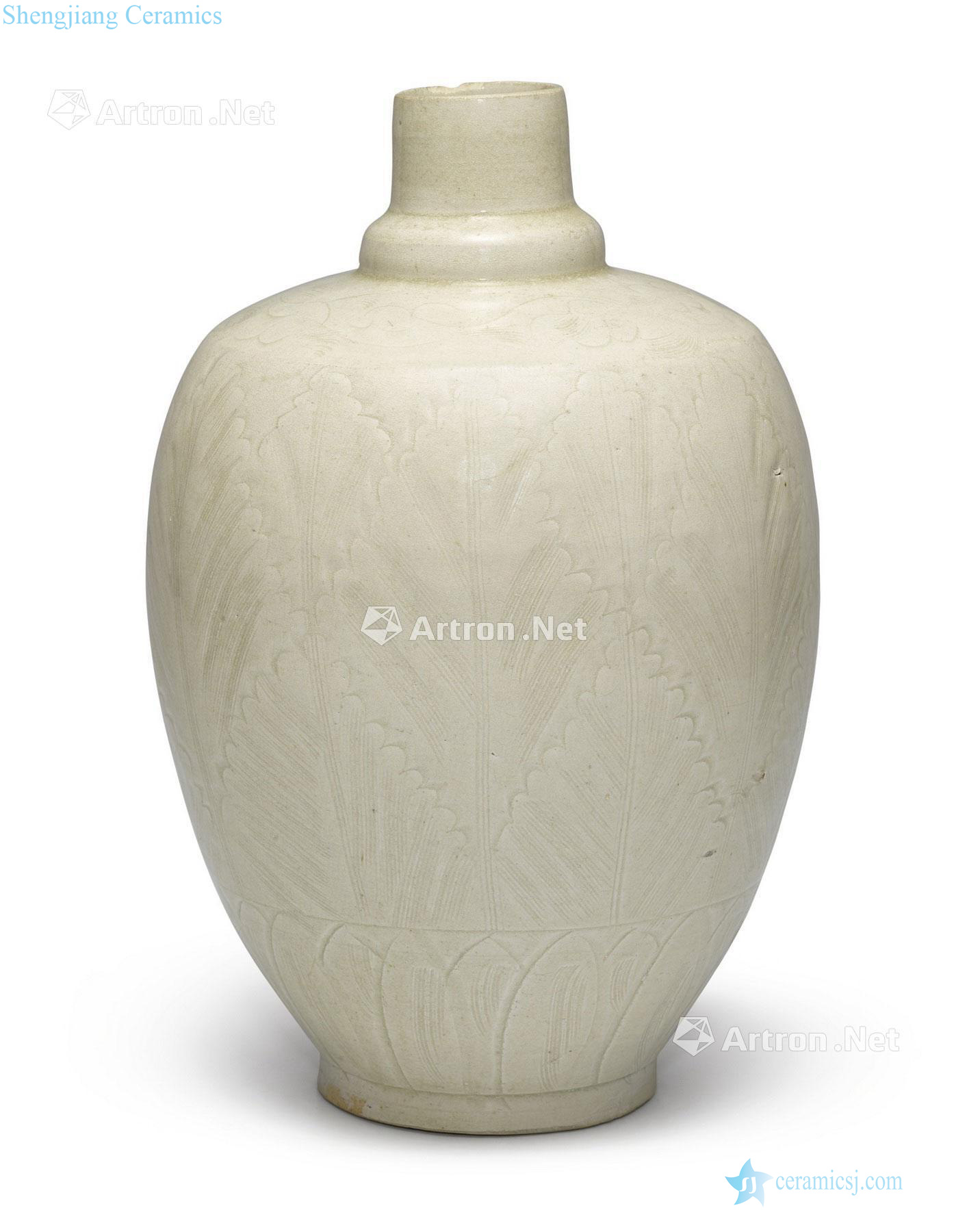 The song dynasty Green leaf veins bottle craft