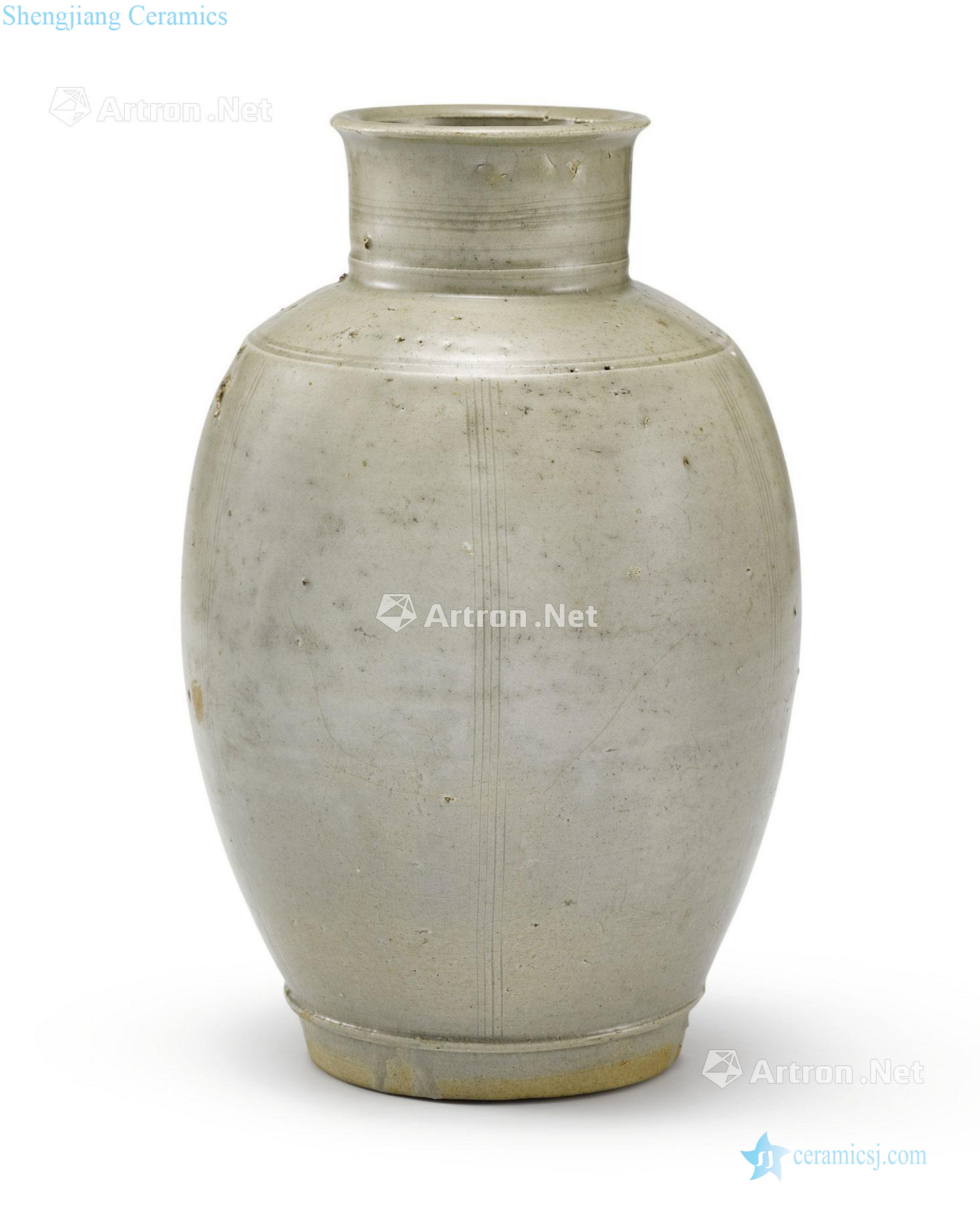 The five dynasties to the northern song dynasty The kiln green glazed pot