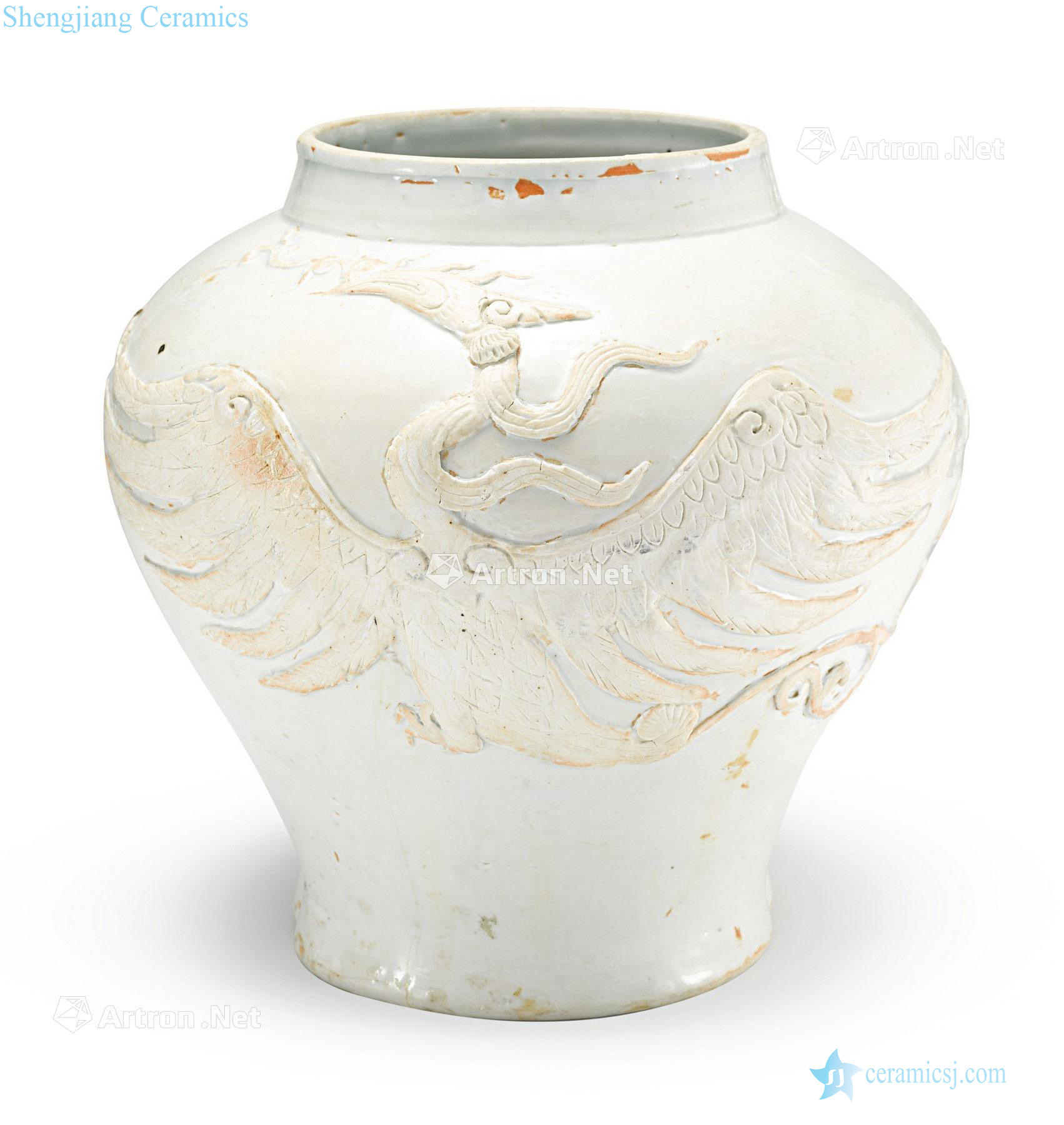 yuan White glazed grain tank