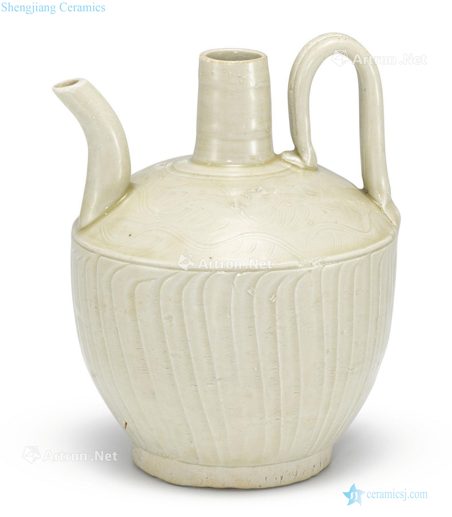 The song or white glaze ewer water ripple