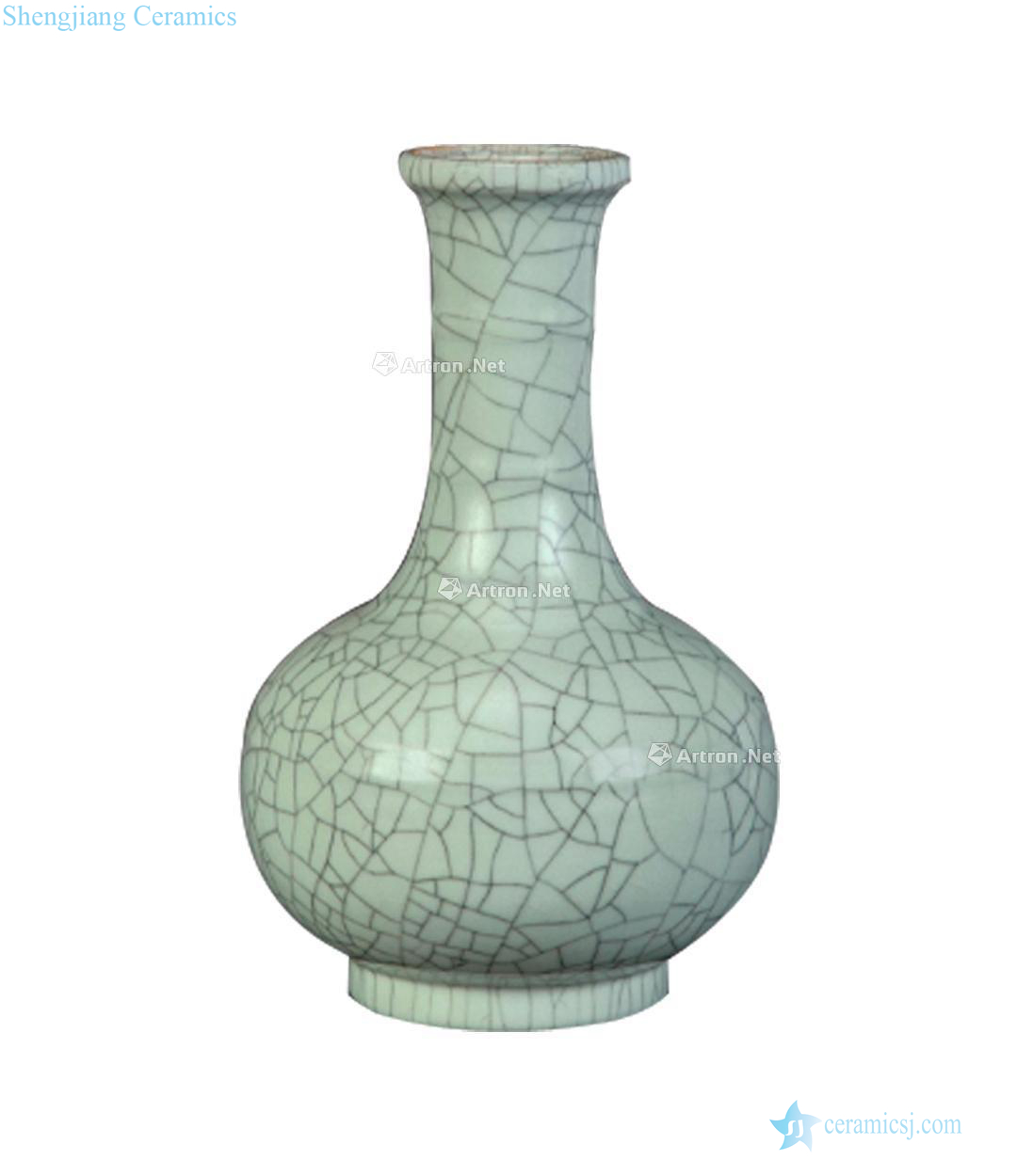 The southern song dynasty Kiln bowstring grain bamboo bottle