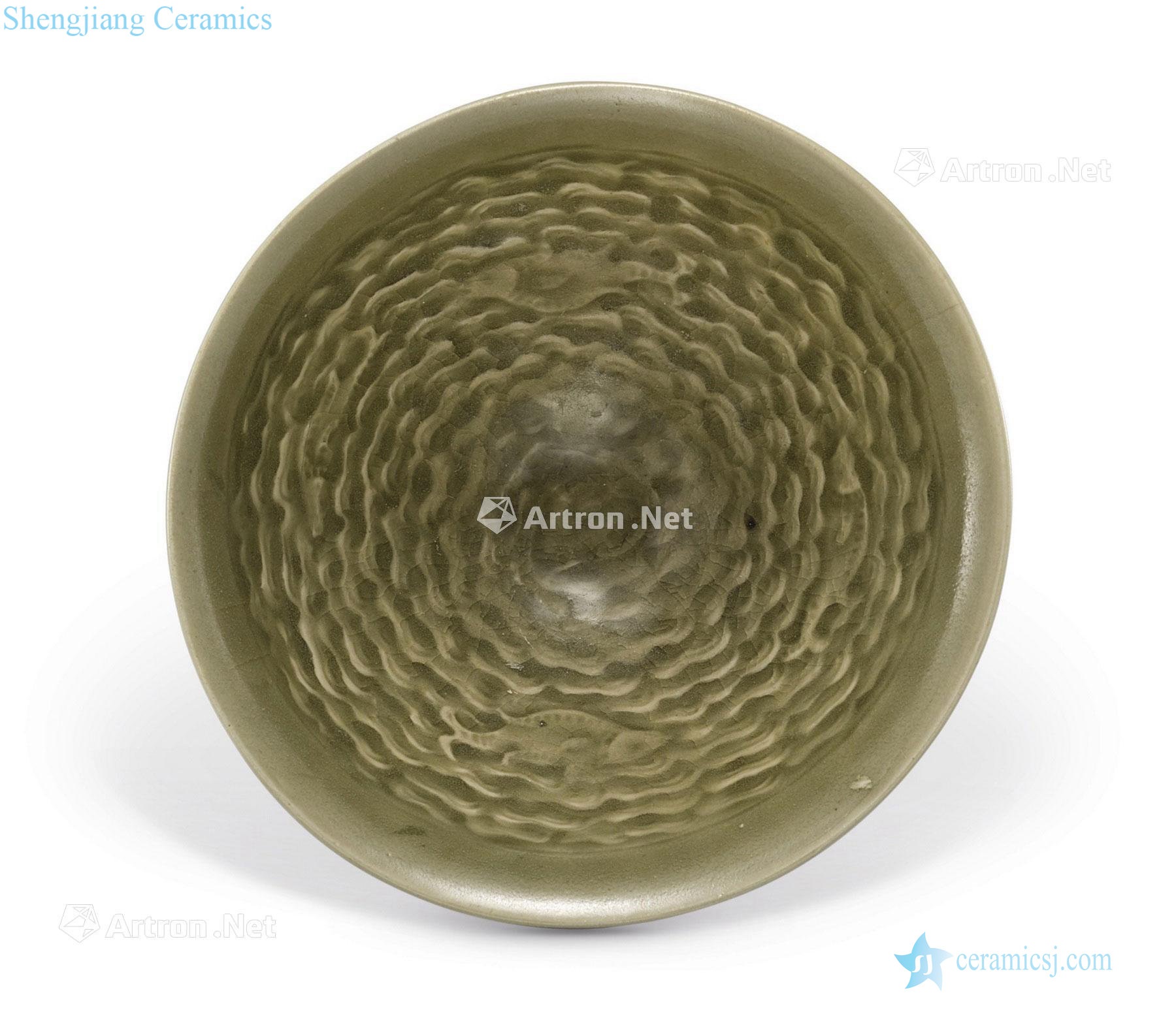 Northern song dynasty to gold Green glaze seawater fish grain 盌 yao states