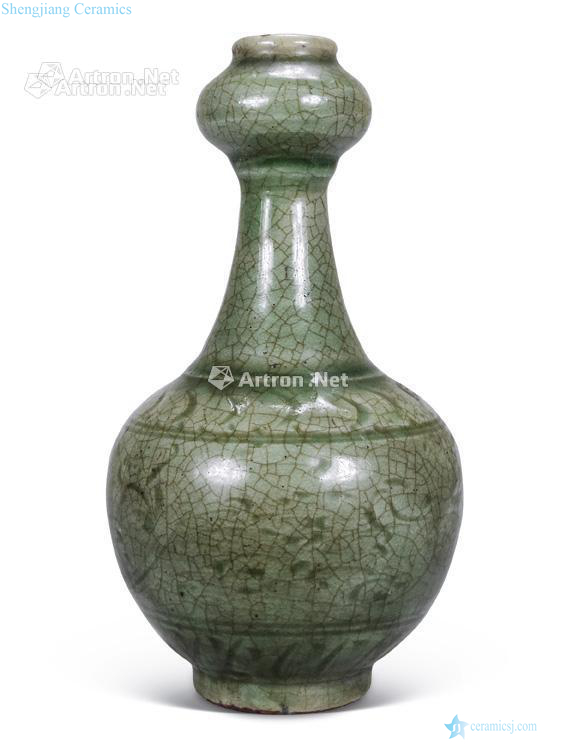 The song dynasty Longquan scratching garlic bottle