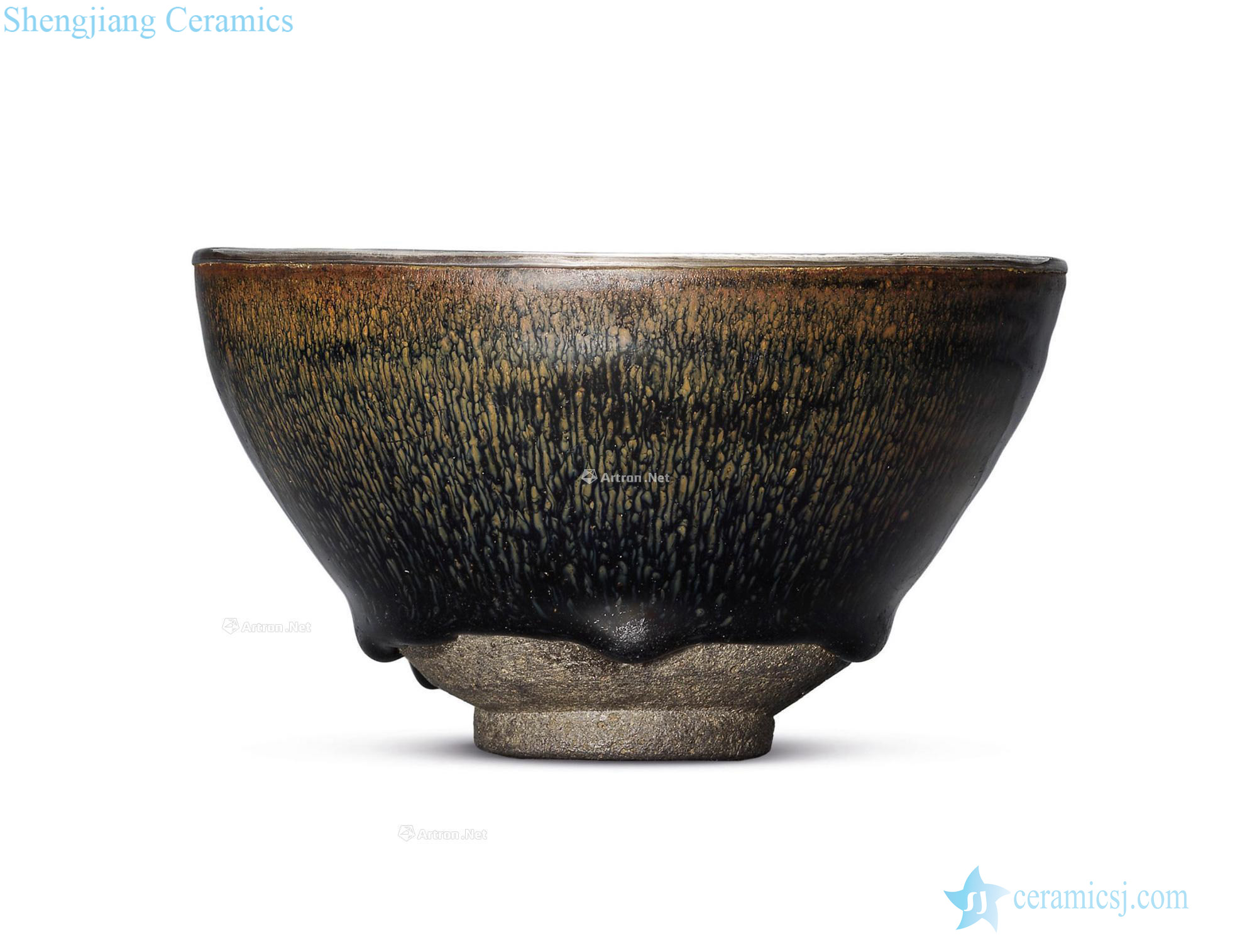 The southern song dynasty To build kilns black glaze TuHao lamp