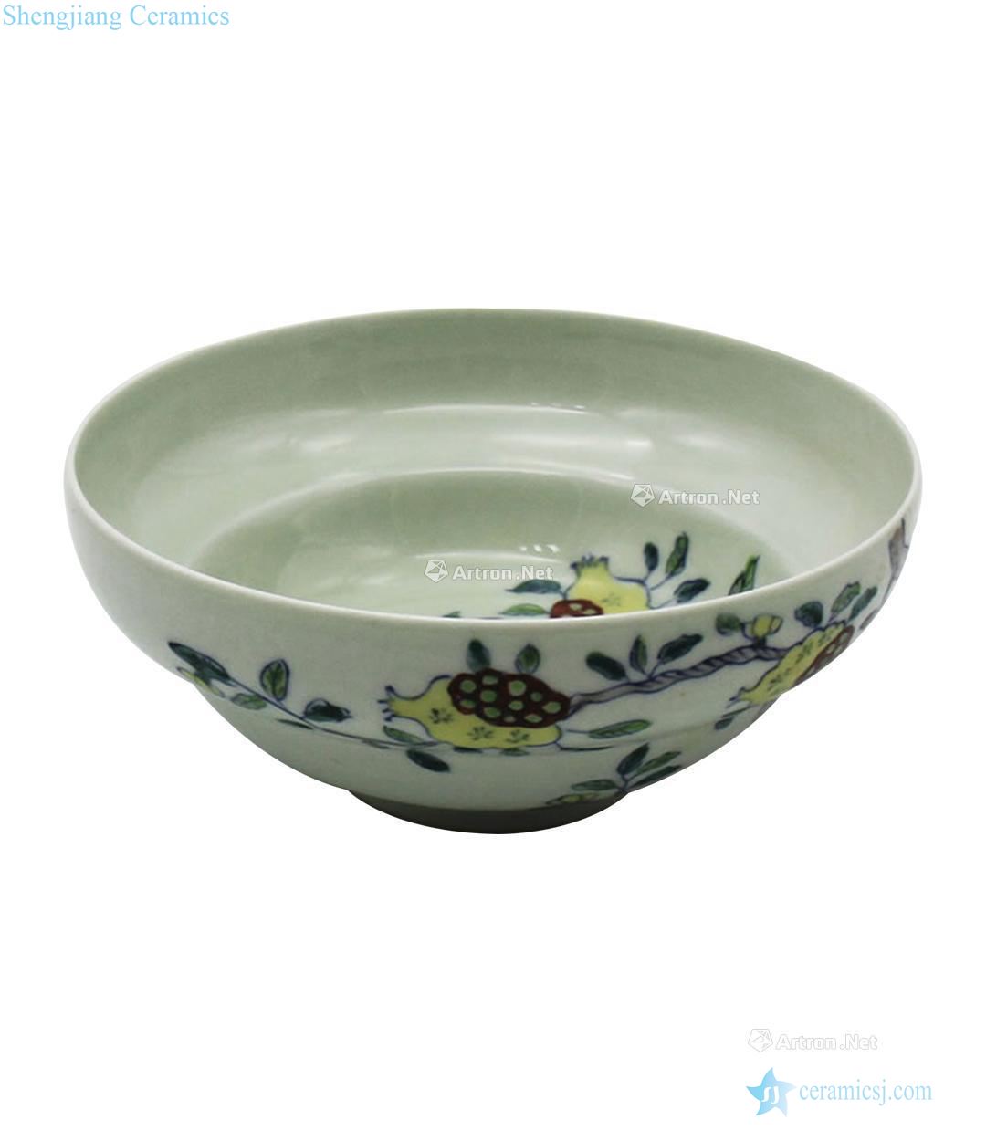 Chenghua door color and grain shoulder bowl