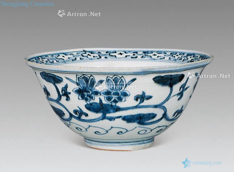 Ming Blue and white bowl cncondom decorative pattern