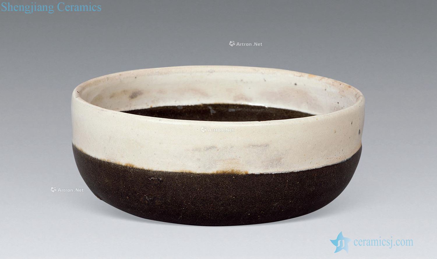 The song dynasty Magnetic state kiln white ocean's Tacitus bowl