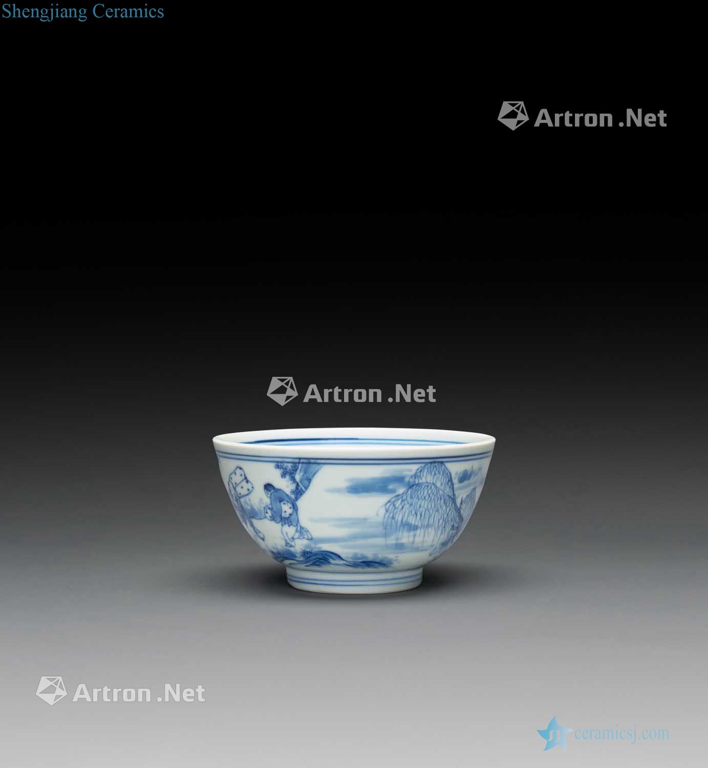 In the 17th century mid - Blue and white bowl
