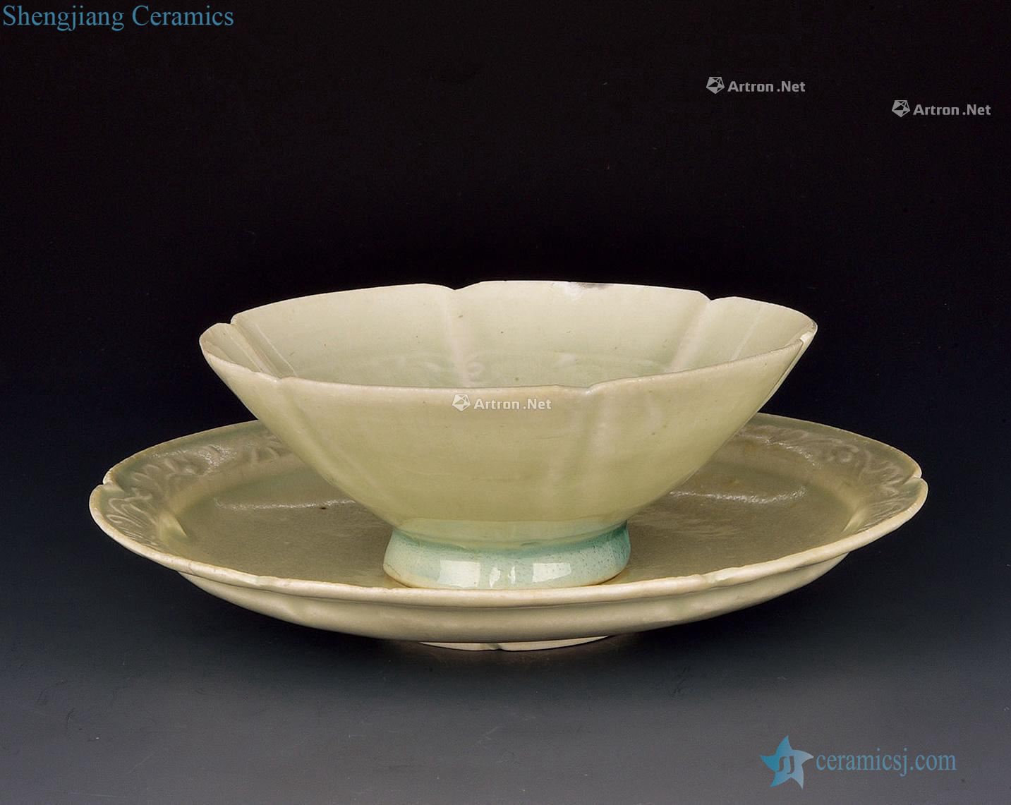 The southern song dynasty Left kiln green printing craft with supporting