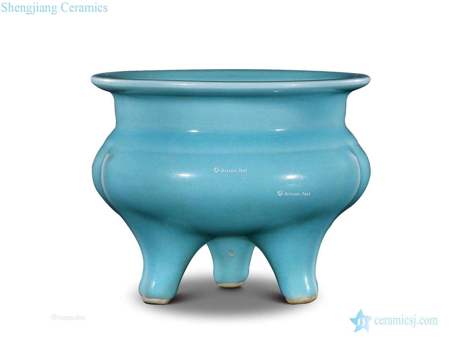 yuan Longquan celadon powder blue 秞 by furnace