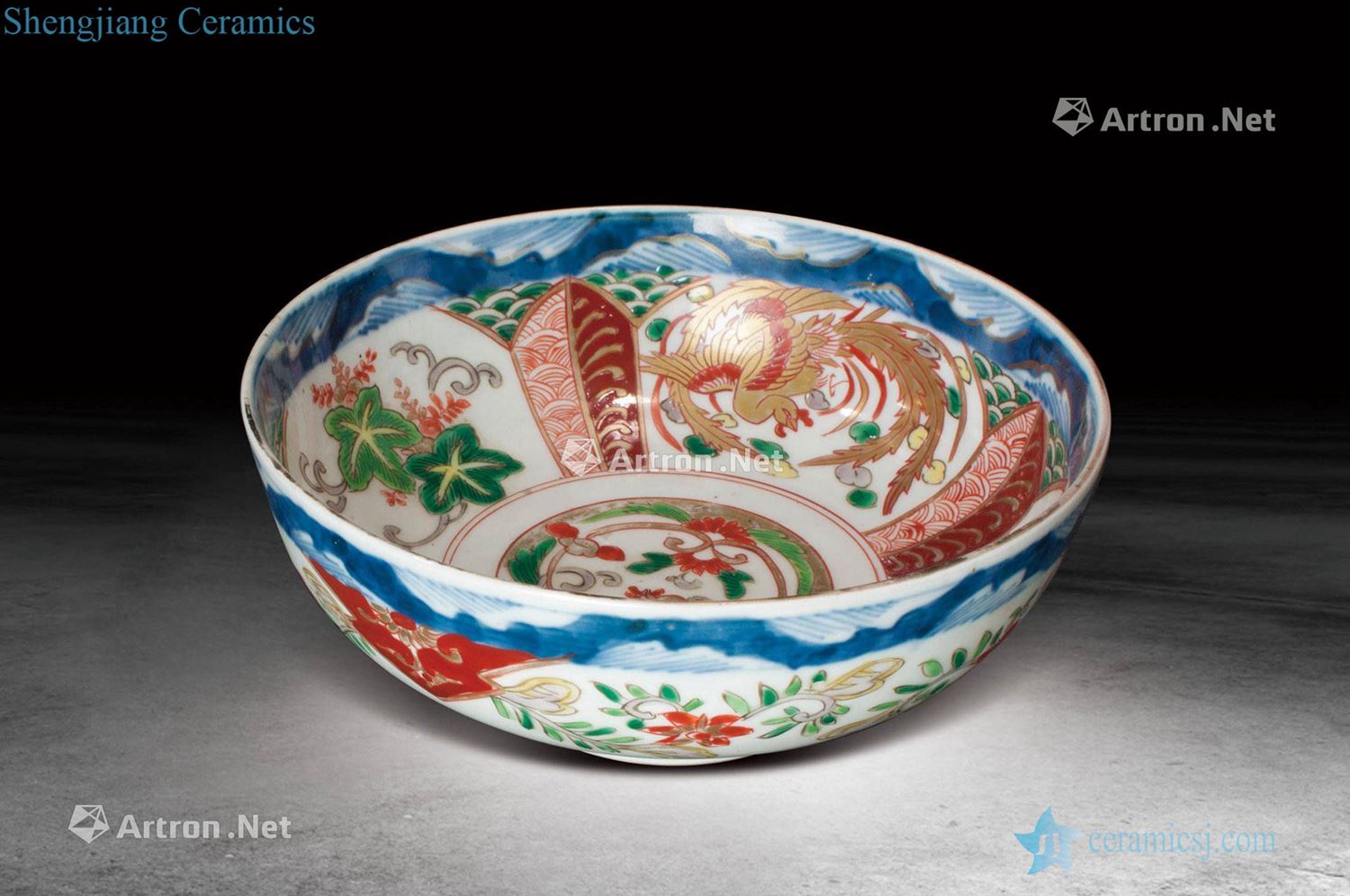 qing Blue and white color grain dishes