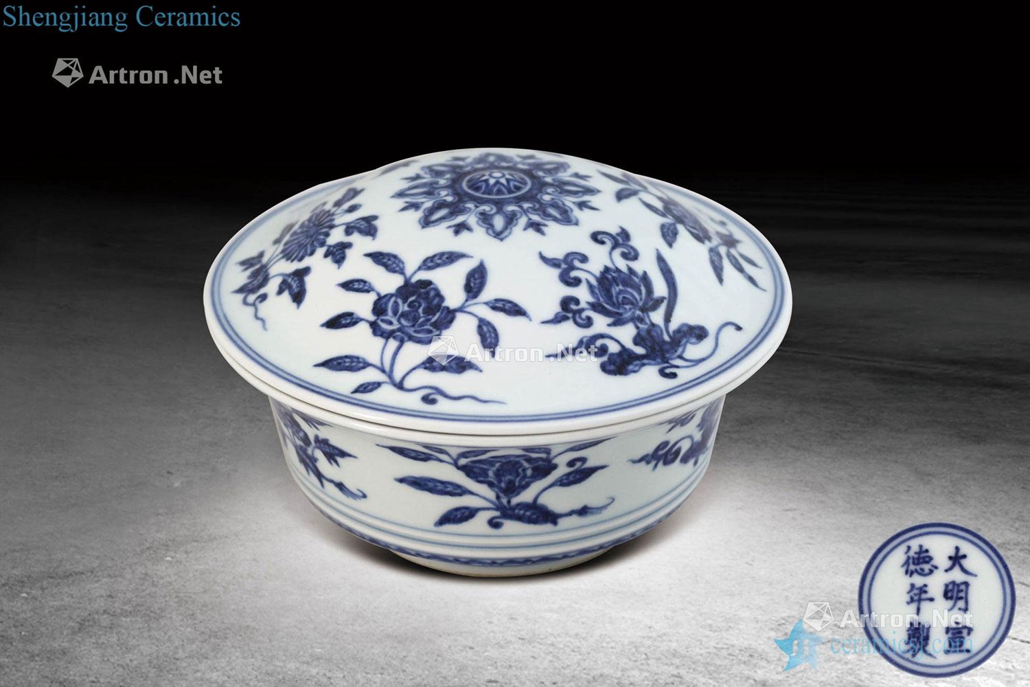 Ming Blue and white flower tattoos tureen