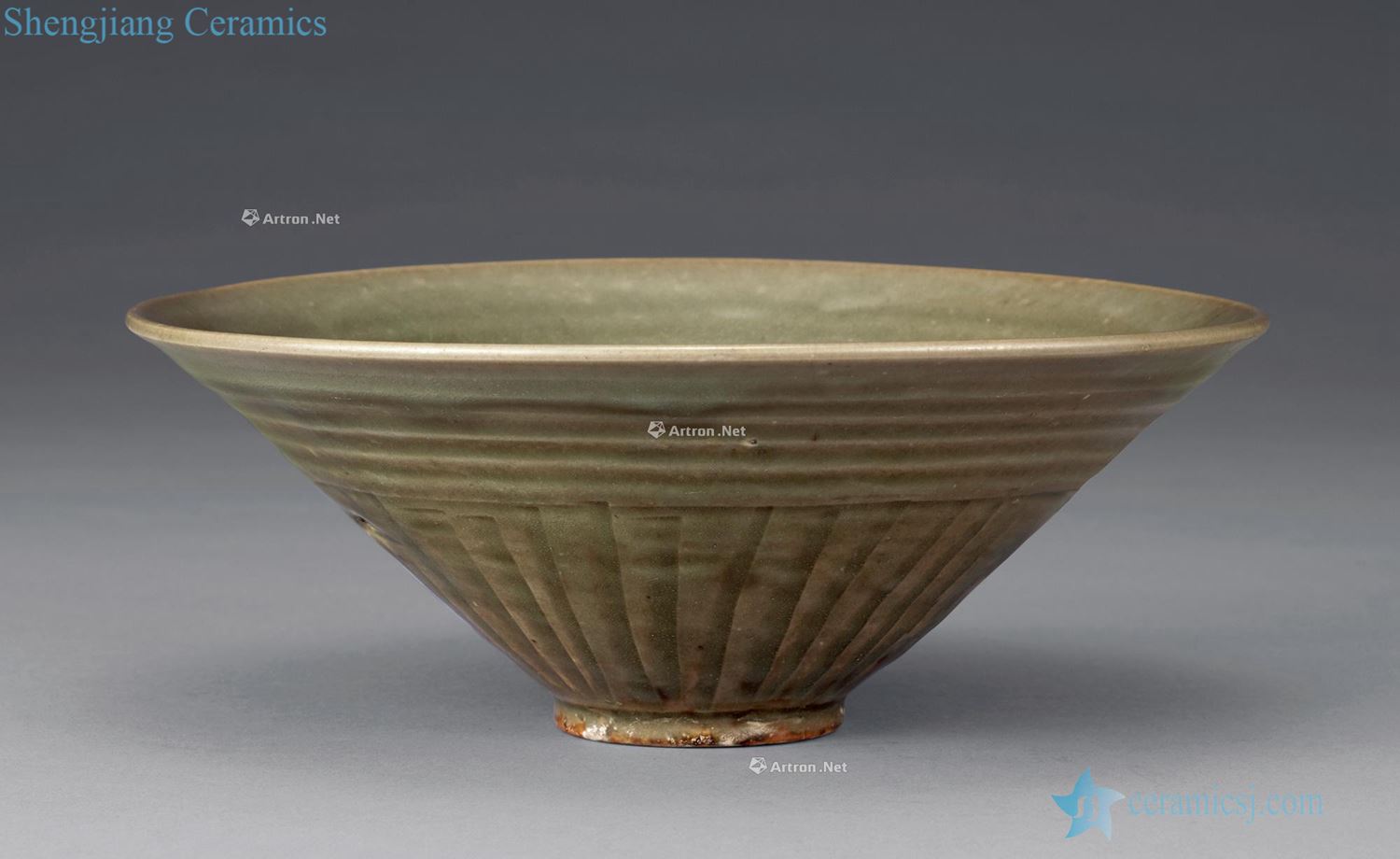 The song dynasty Yao state kiln hand-cut hat to bowl