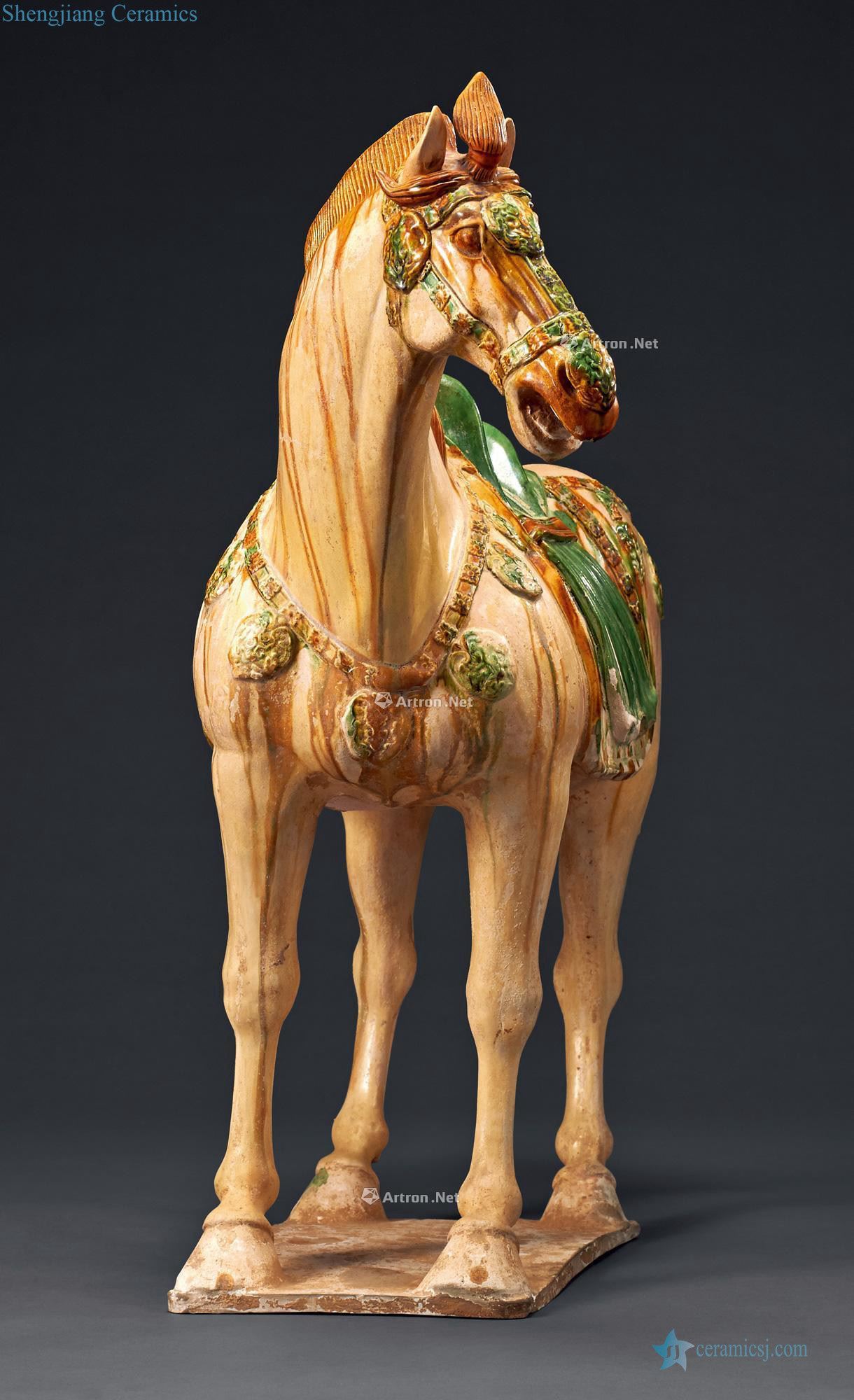 Tang three-color horse