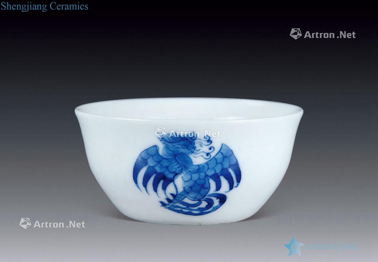 In the qing dynasty Blue and white phoenix nirvana